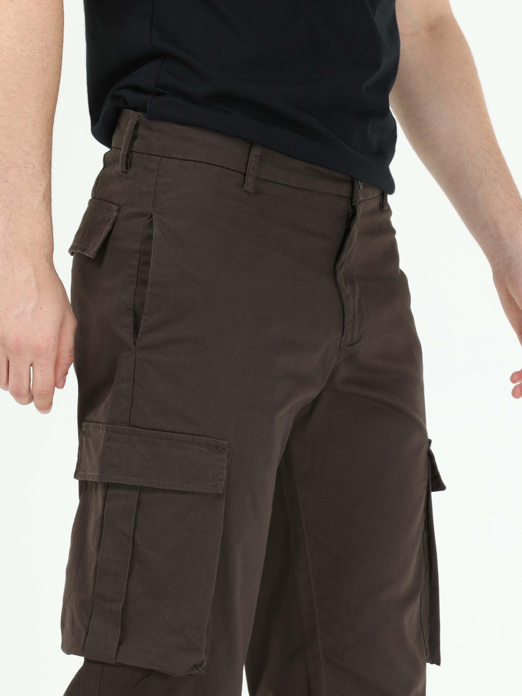 Buy Finest Twill Olive Mens Baggy Cargo Pants