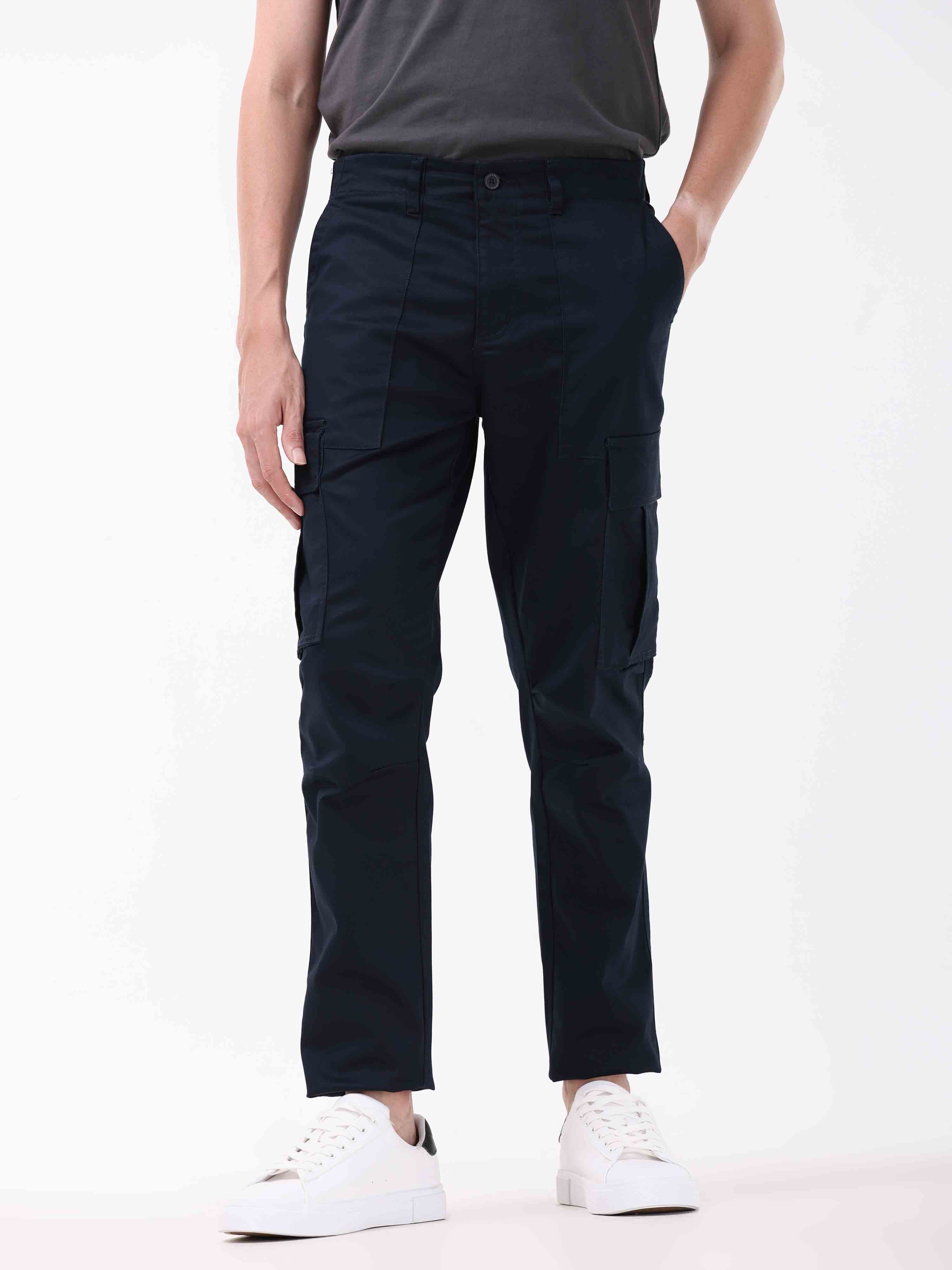 Ultra Stretch Straight Fit Navy Cargo