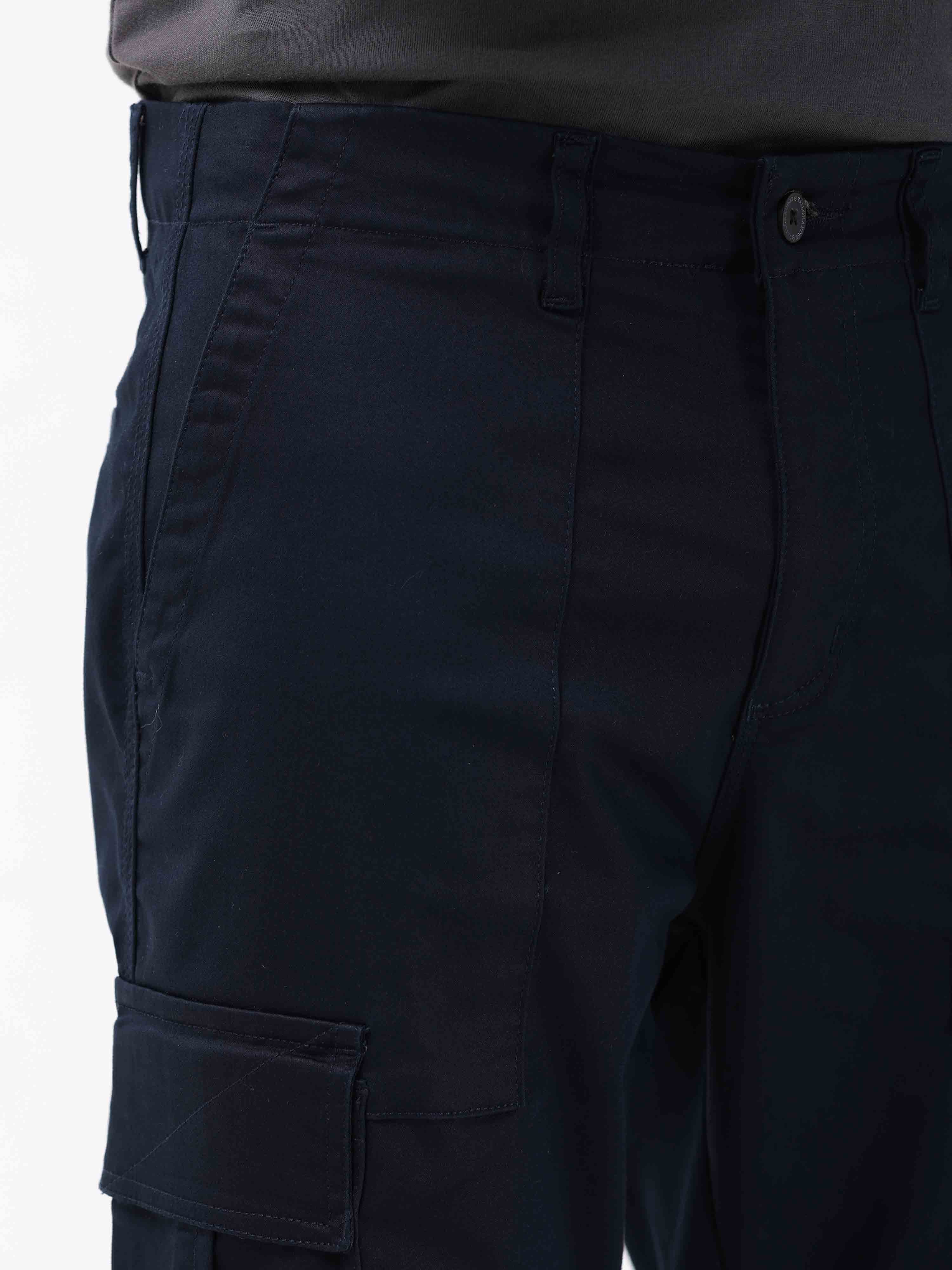 Ultra Stretch Straight Fit Navy Cargo