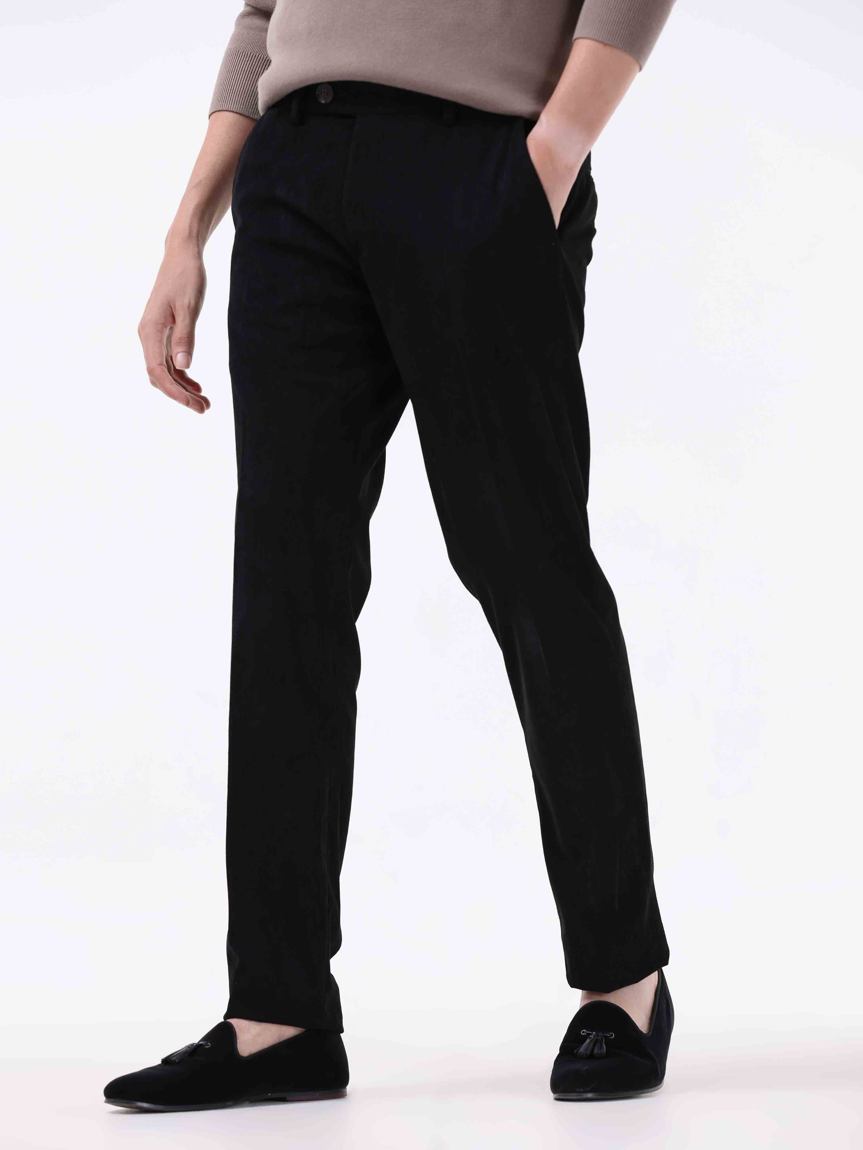 ZXHACSJ Fashion Men's Slim Corduroy Trousers Business Suit Pants Casual  Golf Pants Coffee S - Walmart.com
