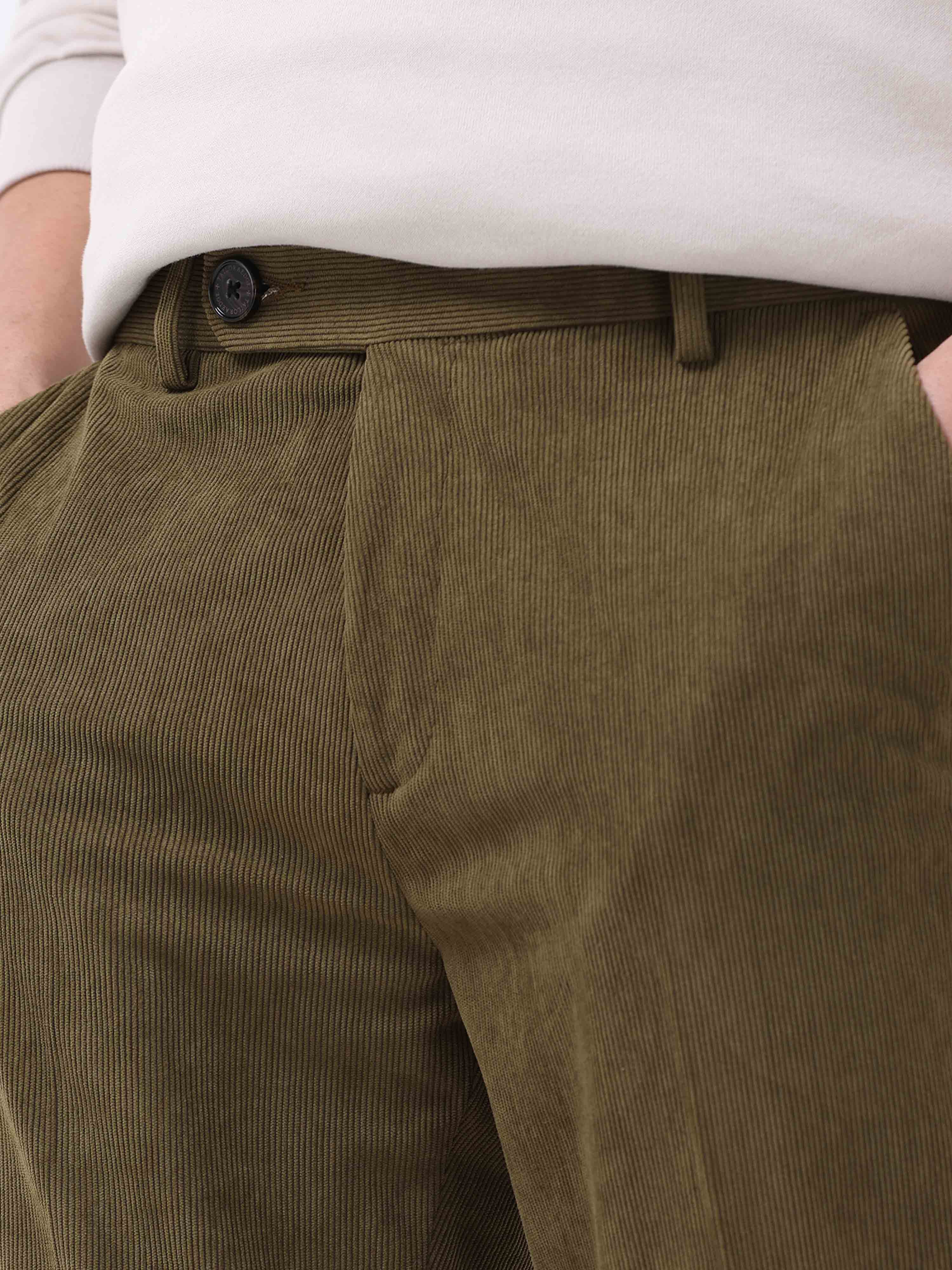 Buy Arrow Sports Slim Fit Corduroy Trousers - NNNOW.com