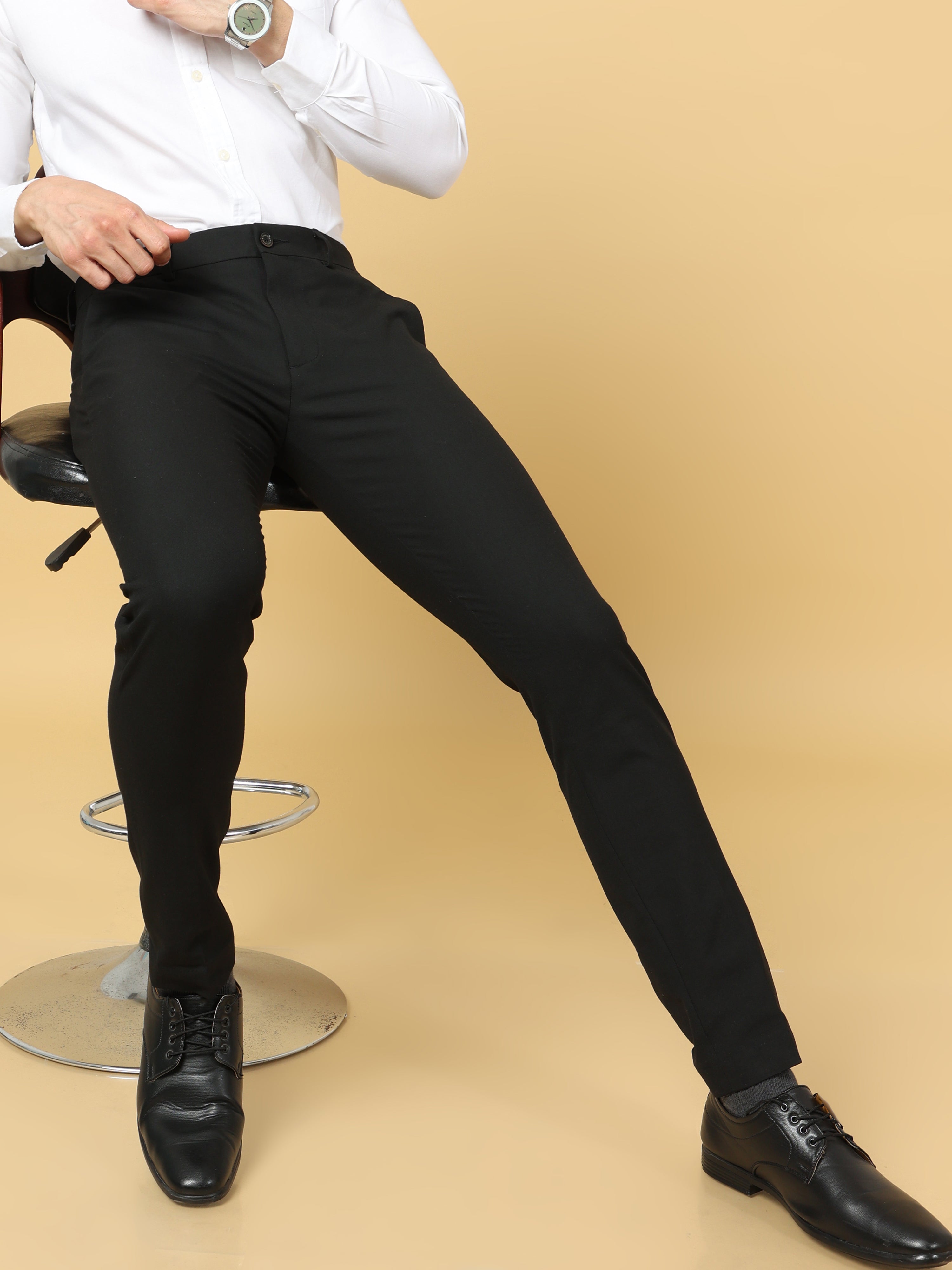 Essential Dark Grey Sleek Formal Trouser