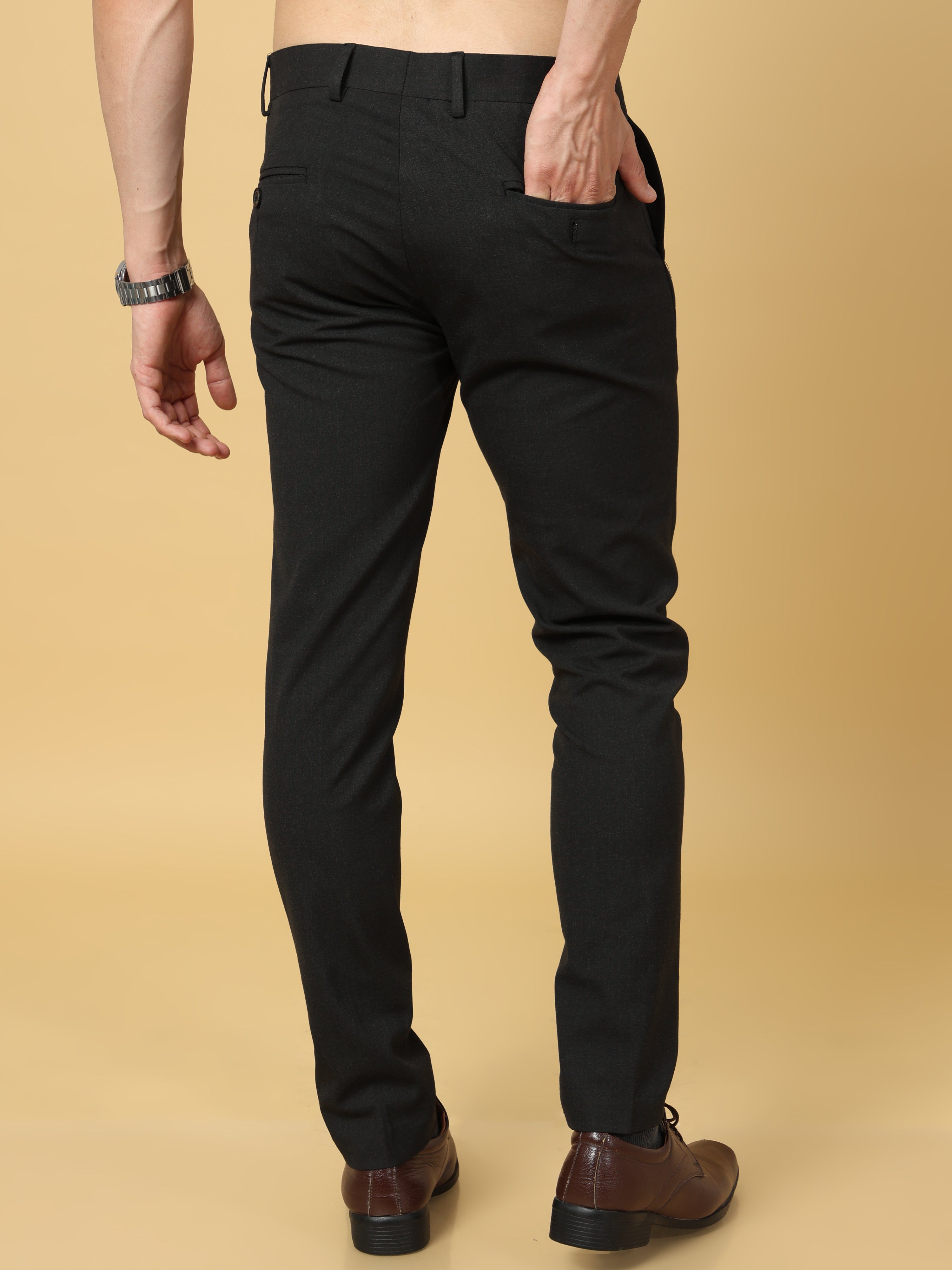 Cobb Dark Grey Ultra Fit Formal Trouser