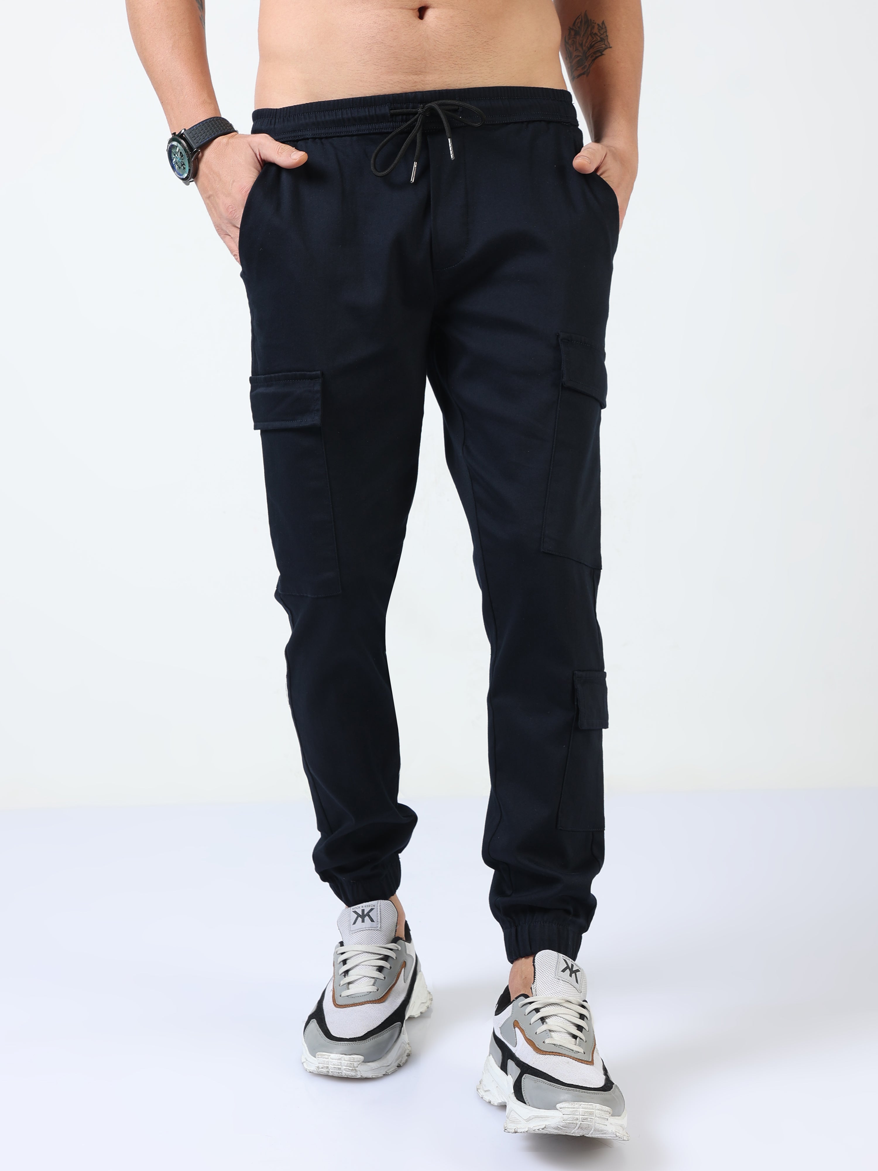 Navy skinny joggers outlet mens