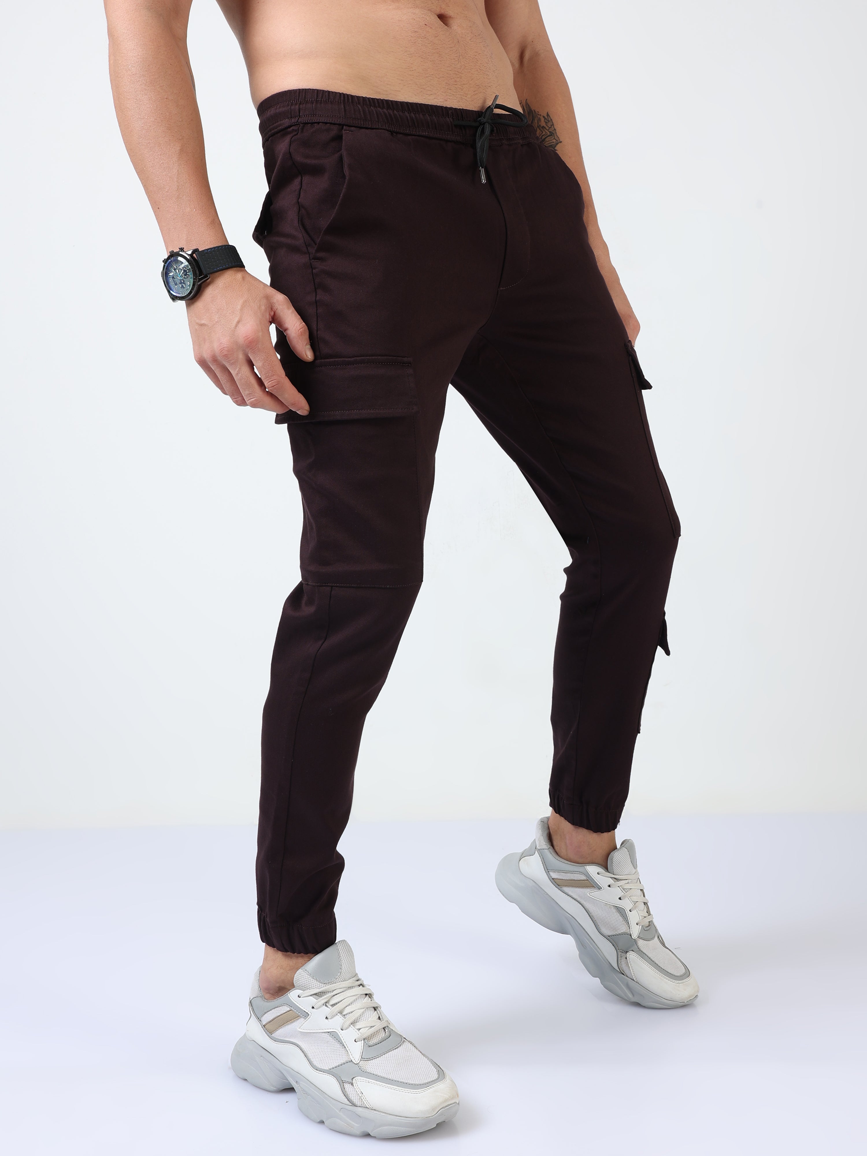 Utility Stretch Coffee Brown Jogger