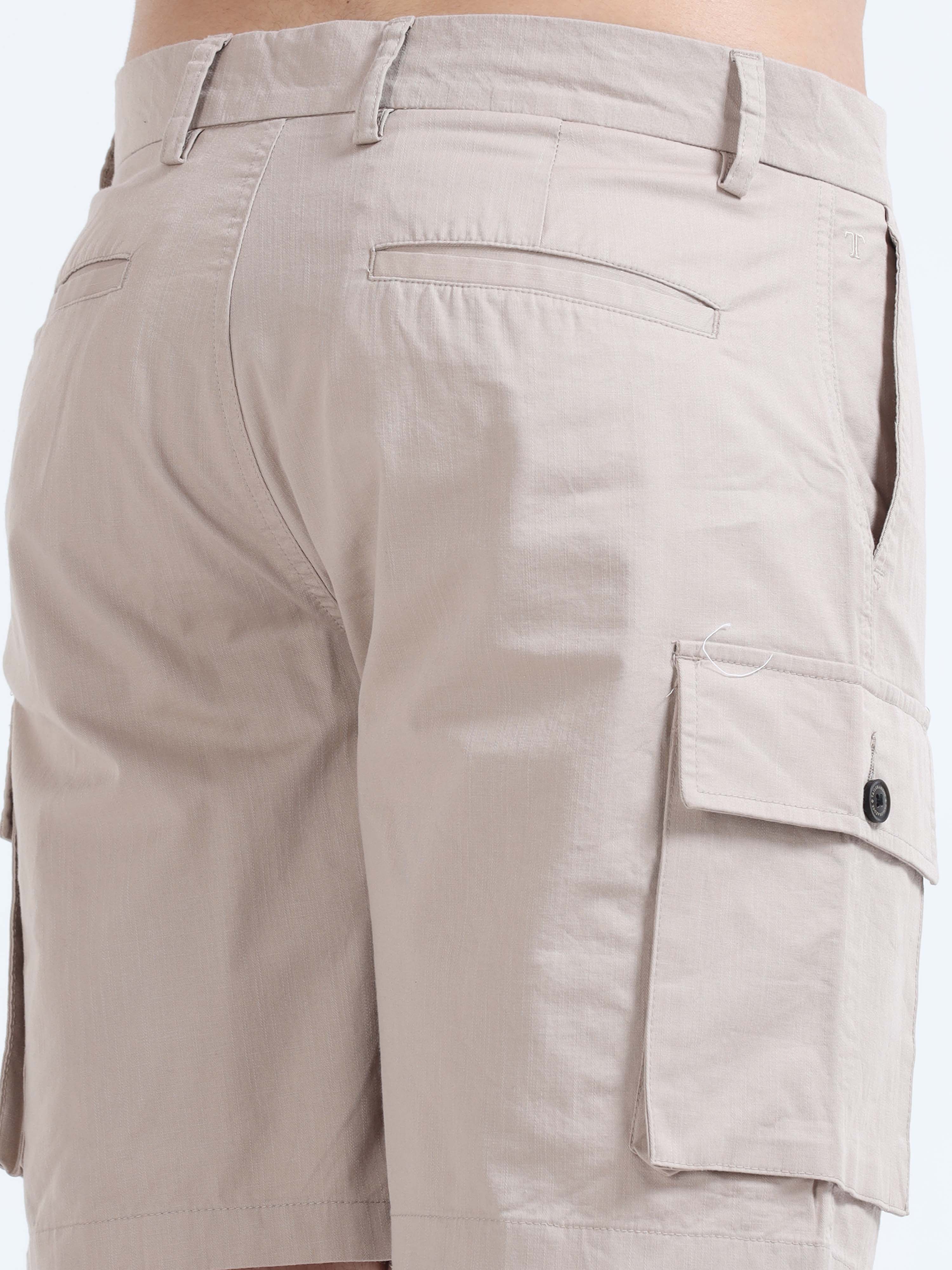 Mens Tan popular Cargo Shorts