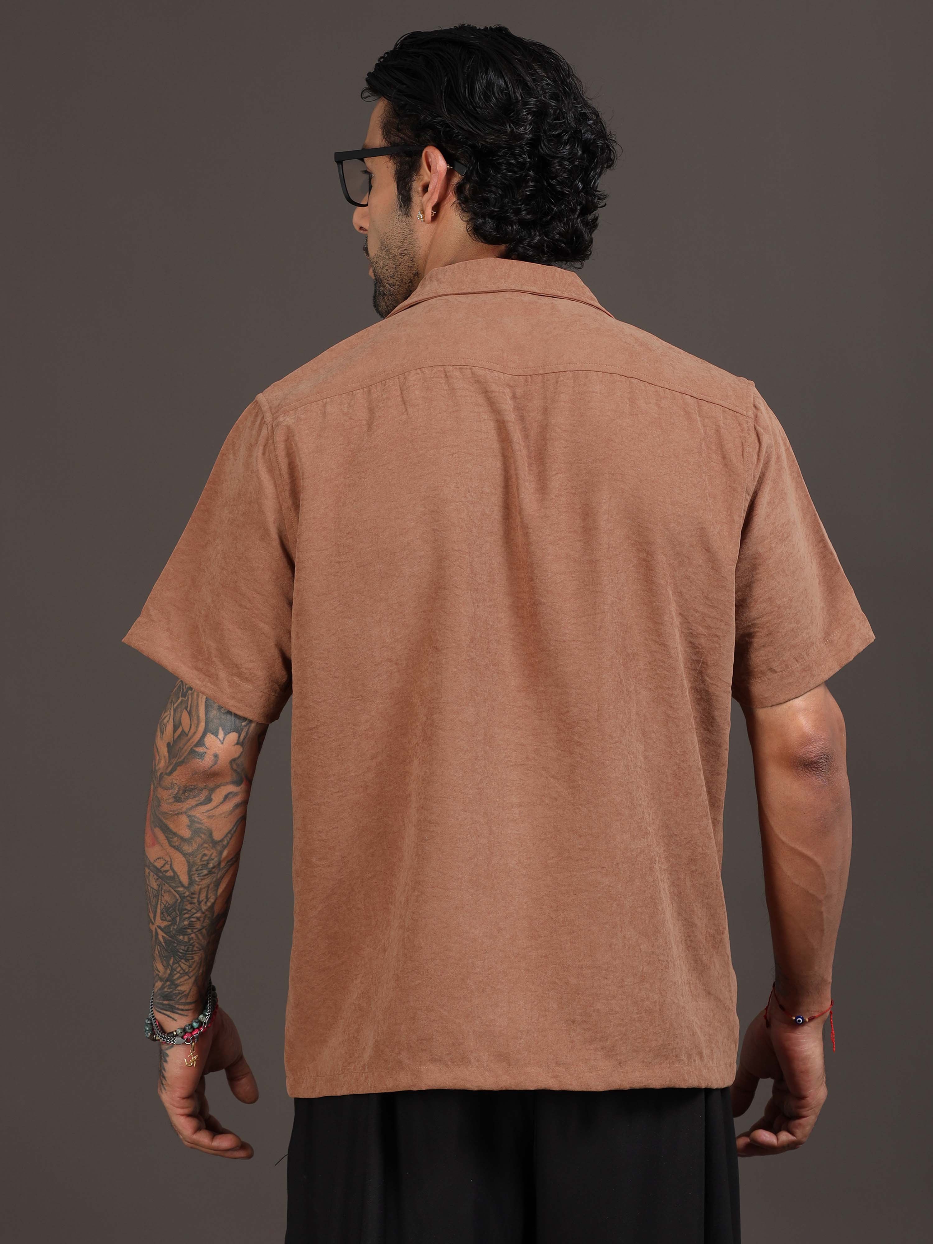 Velvasso Embroidered Shirt In Brown