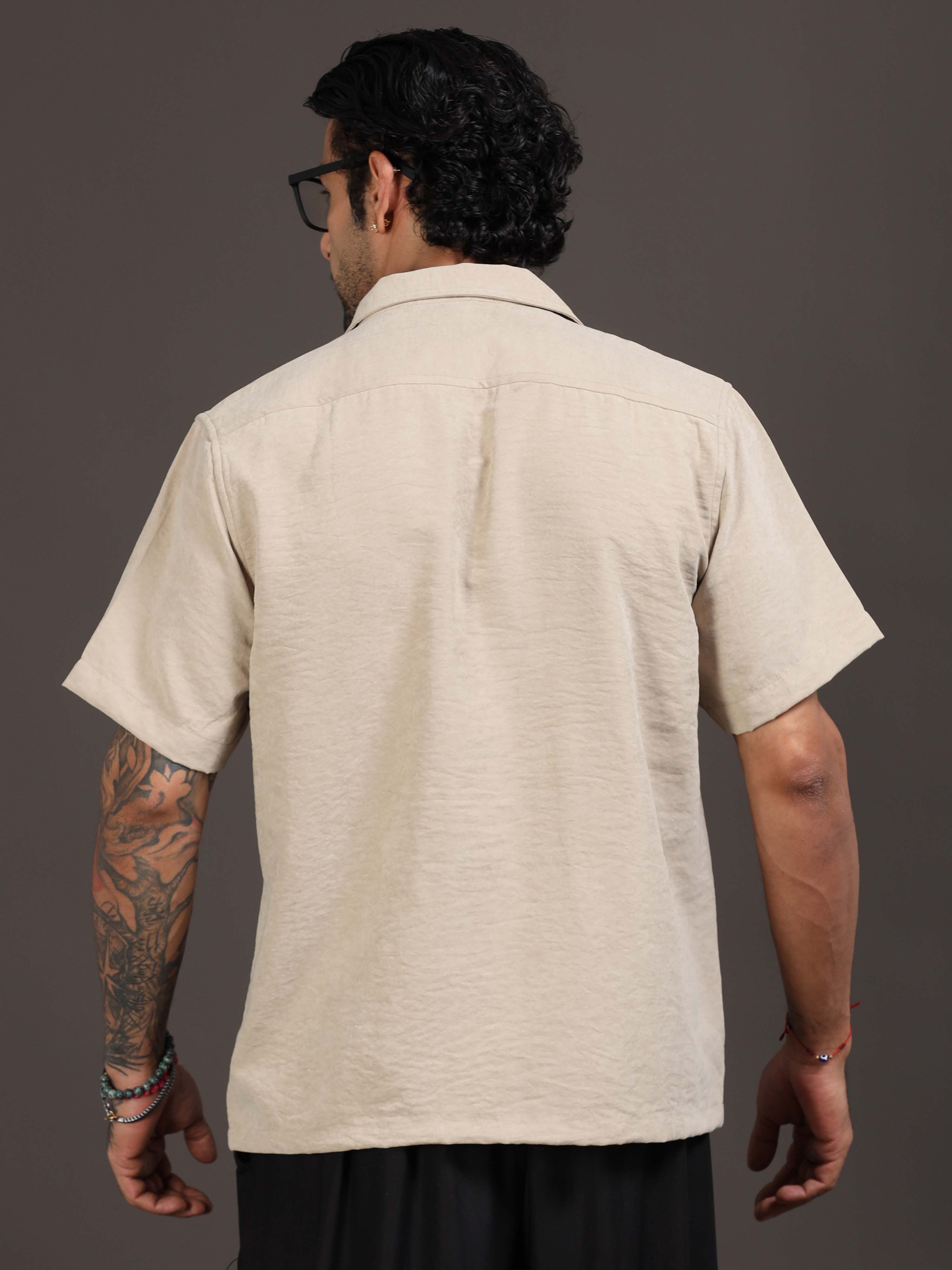 Velvasso Embroidered Shirt In Beige