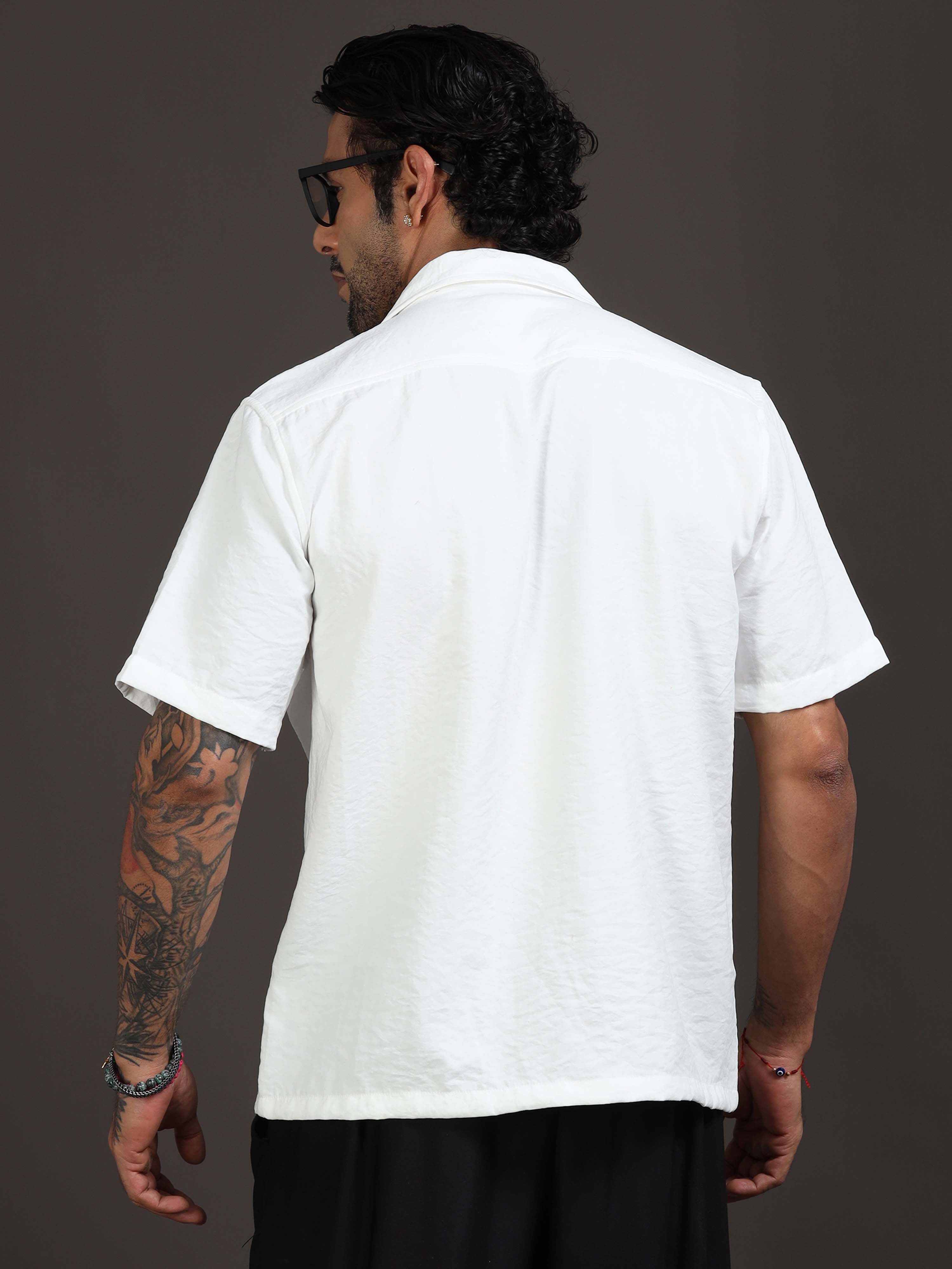 Velvasso Embroidered Shirt In White