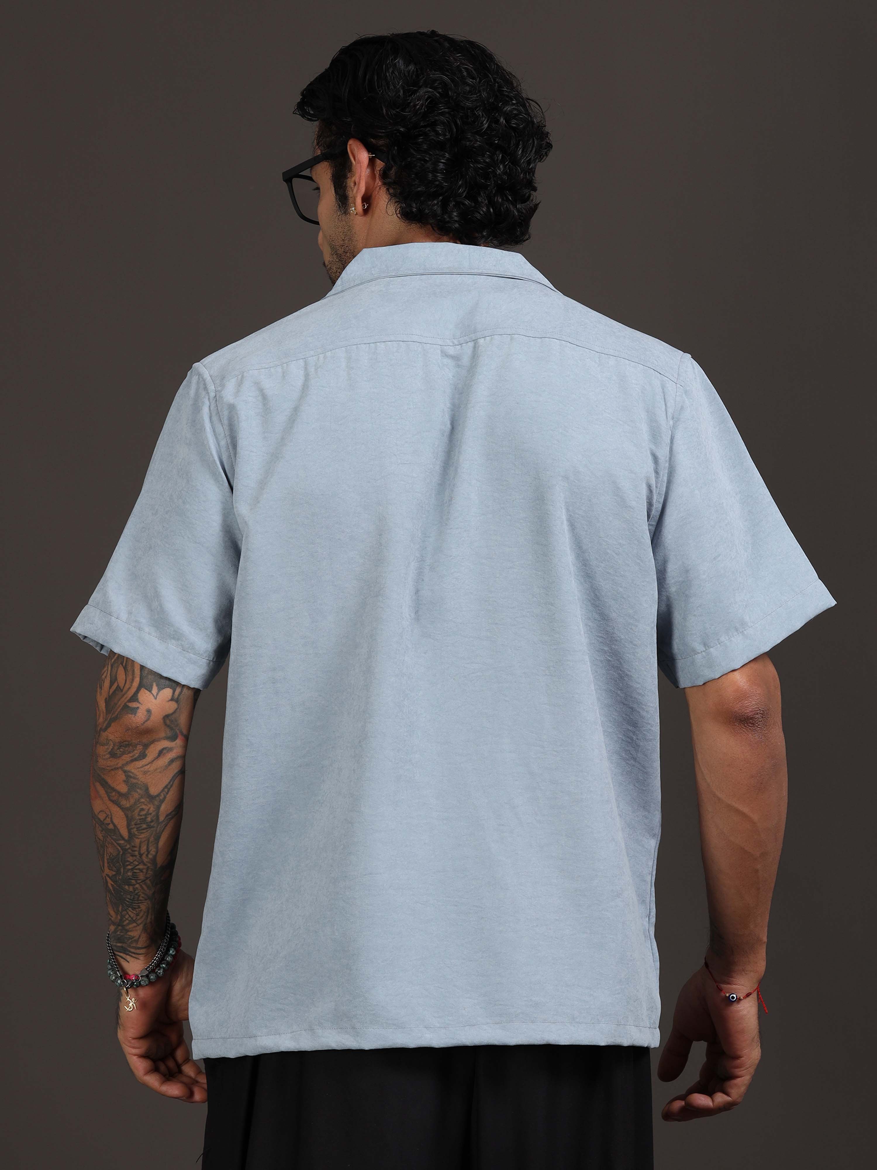 Velvasso Embroidered Shirt In Blue