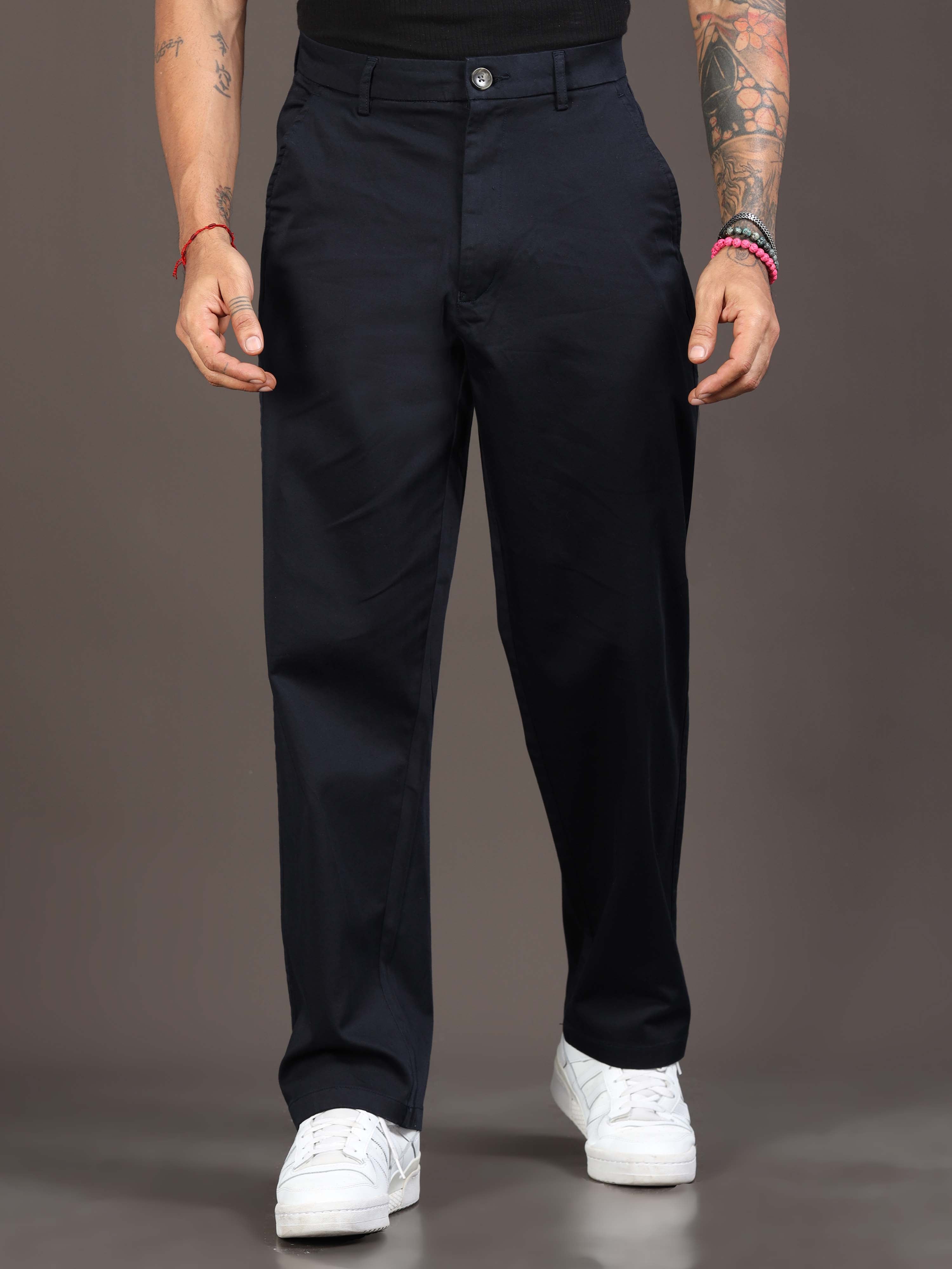 Signature Relaxed Trouser In Navy