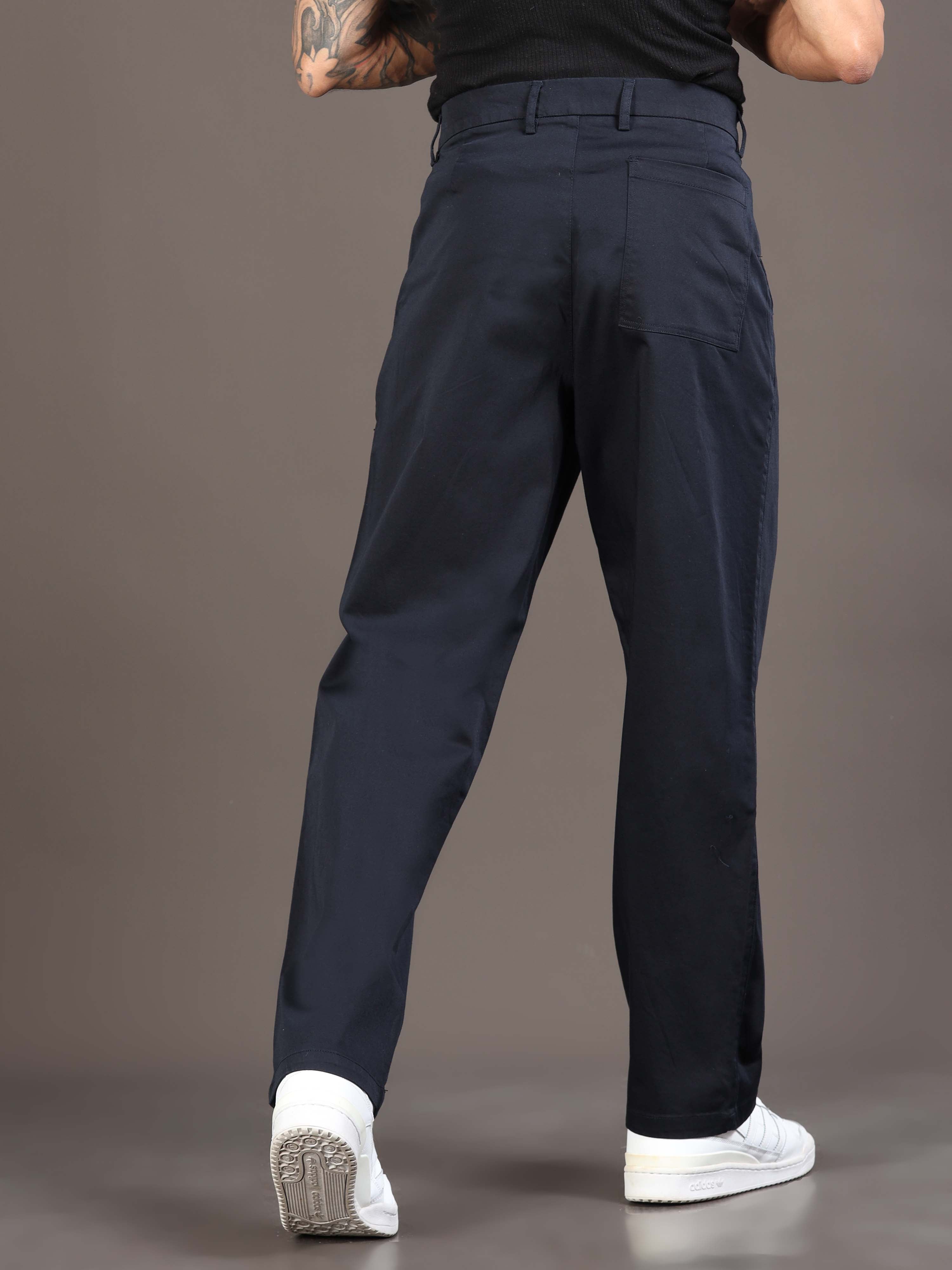 Signature Relaxed Trouser In Navy