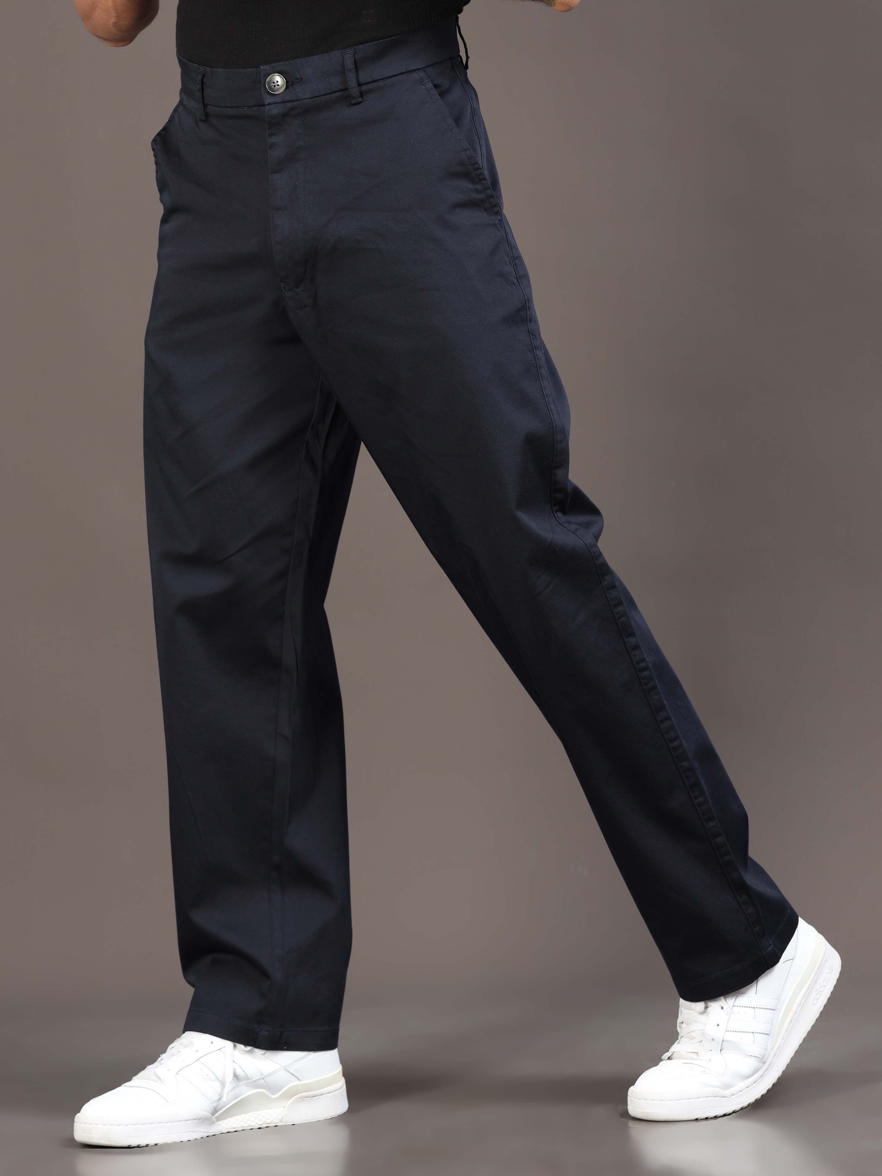 Signature Relaxed Trouser In Navy