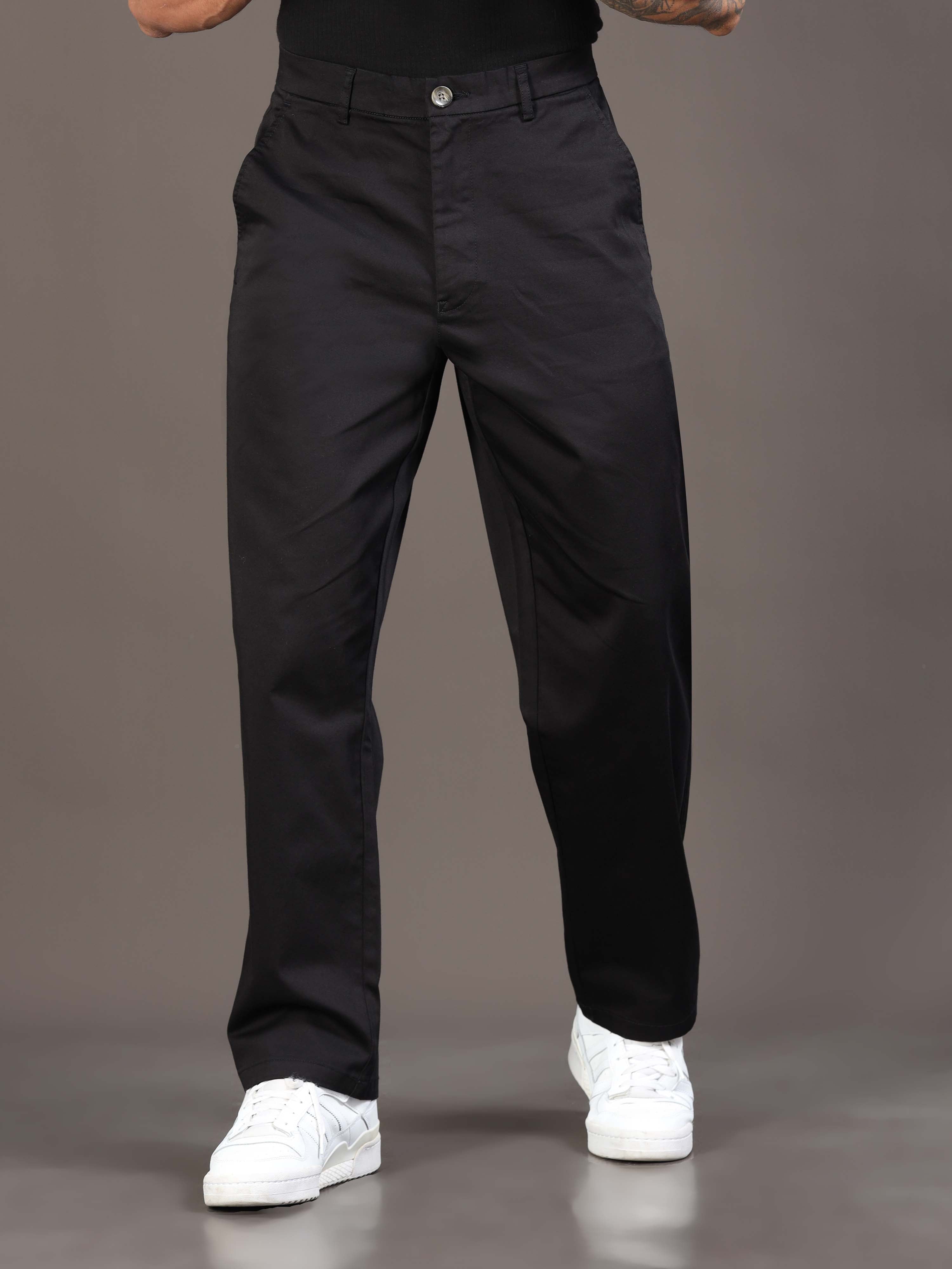 Signature Relaxed Trouser In Black