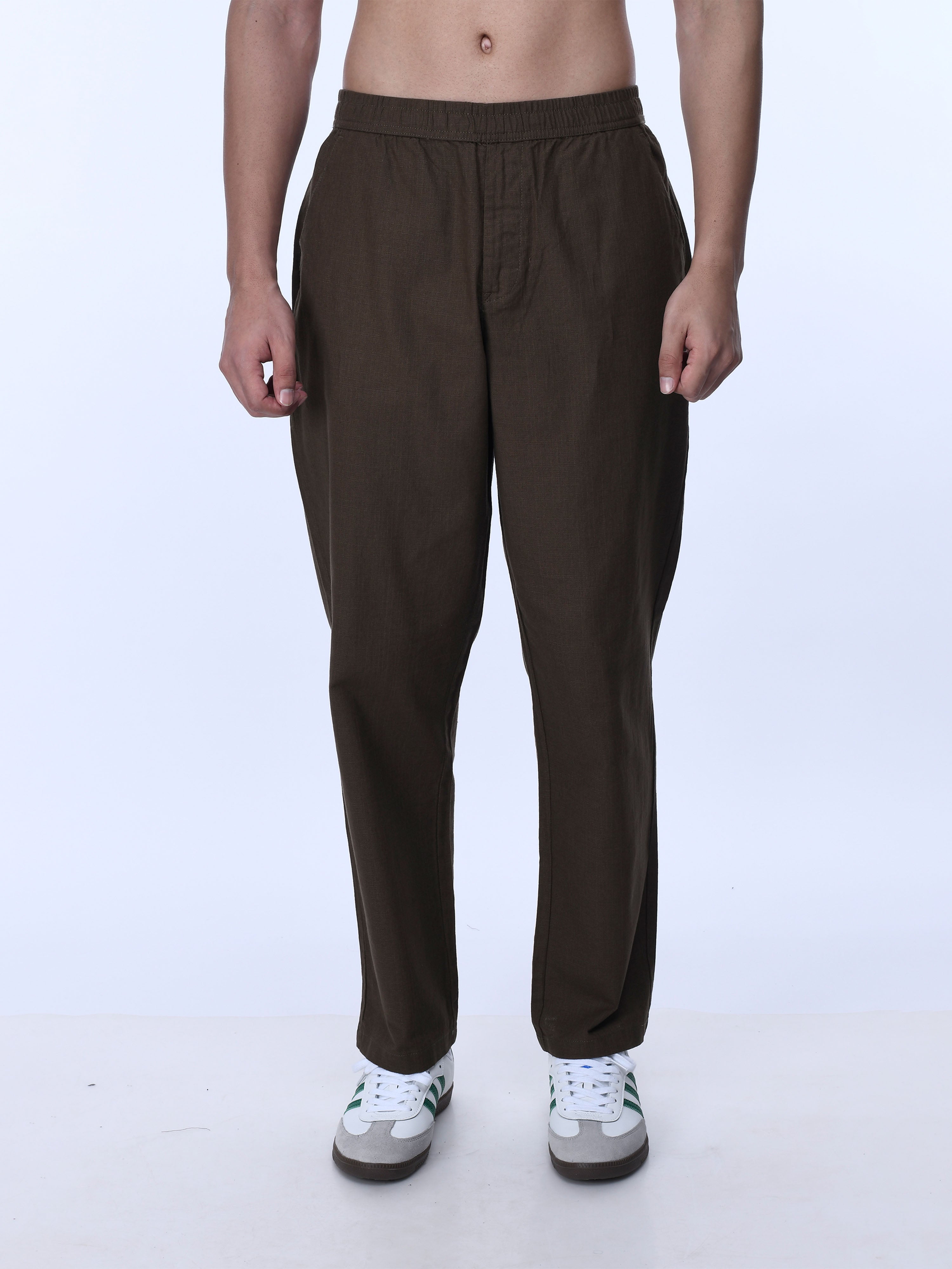 Relaxed Brown Pants for Men