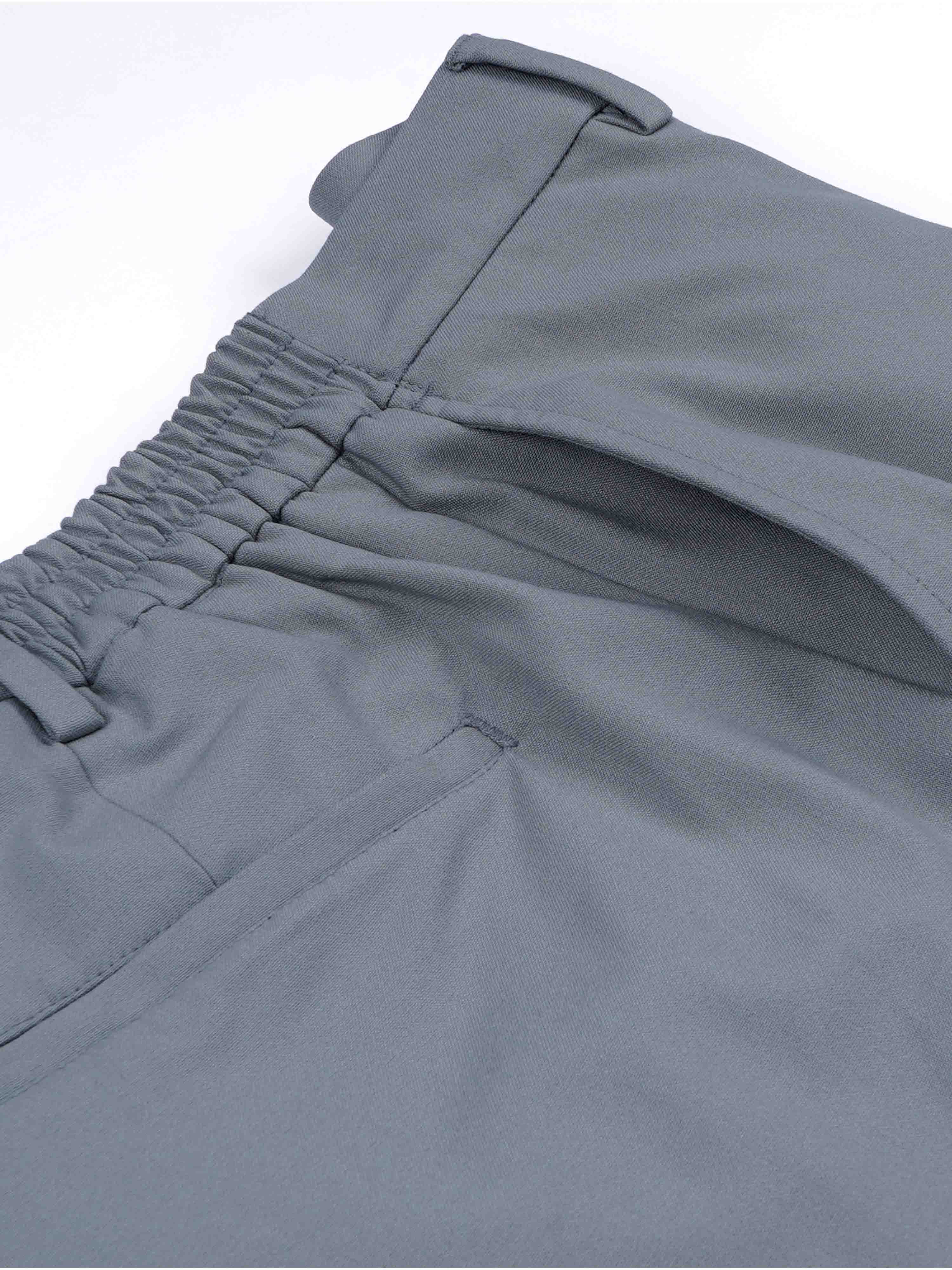 Soft Miracle Light Grey Tailored Trousers