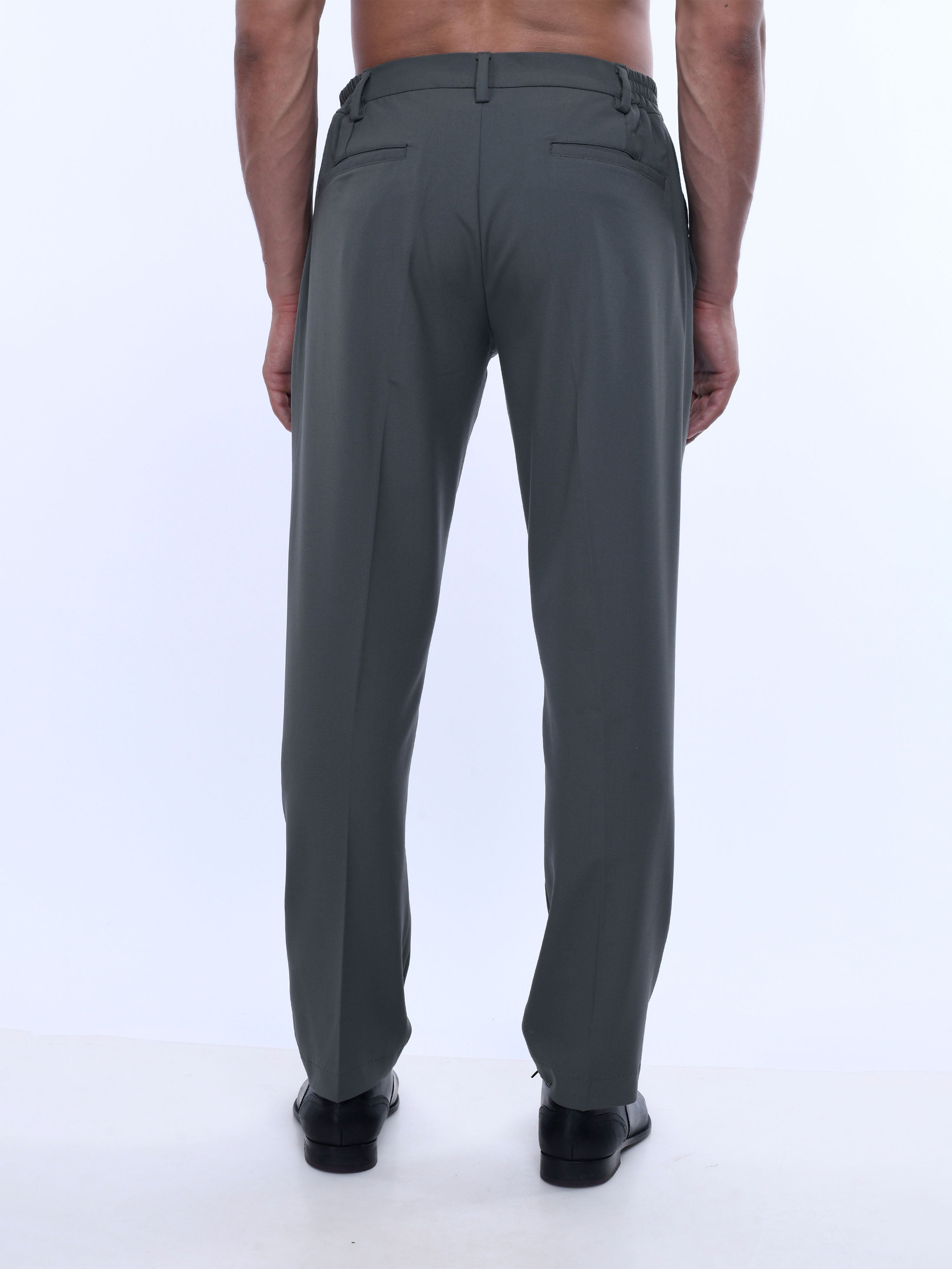 Grey Formal Trousers Mens