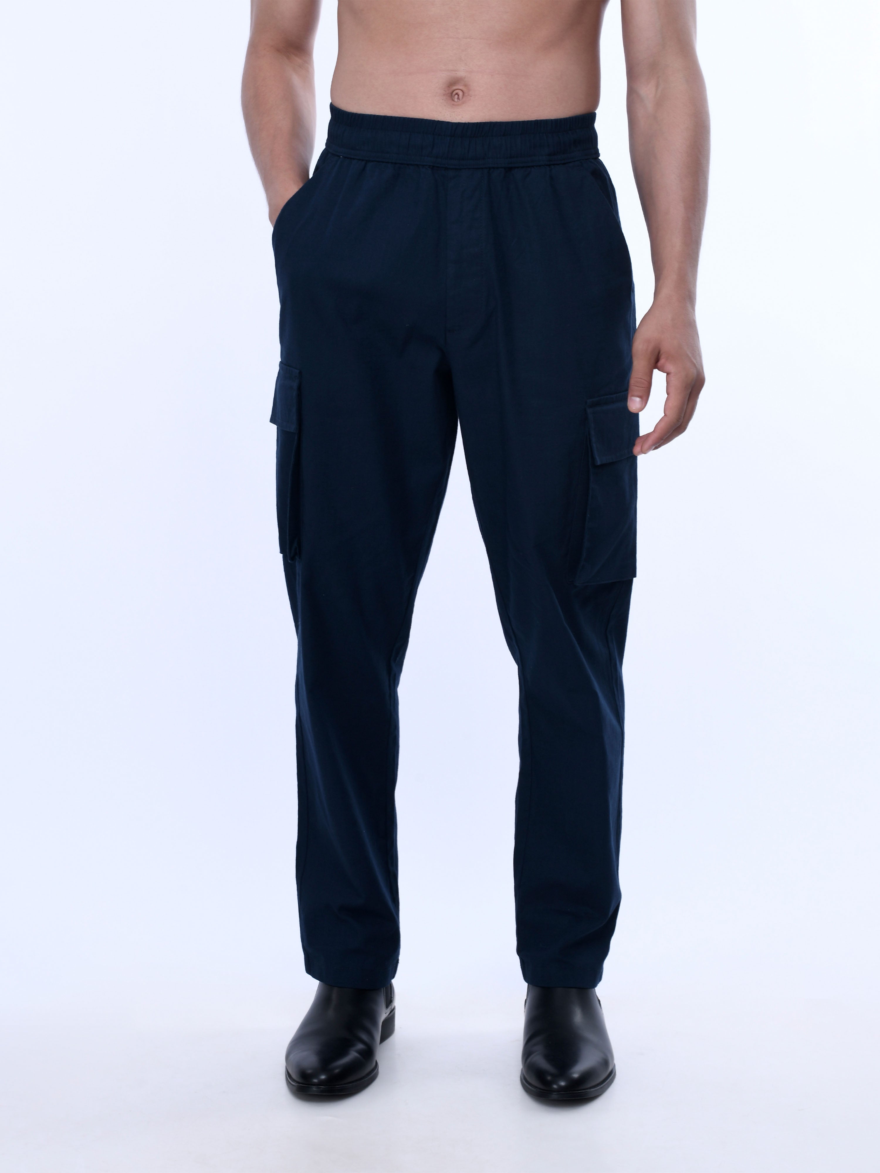 Blue Cargo Joggers