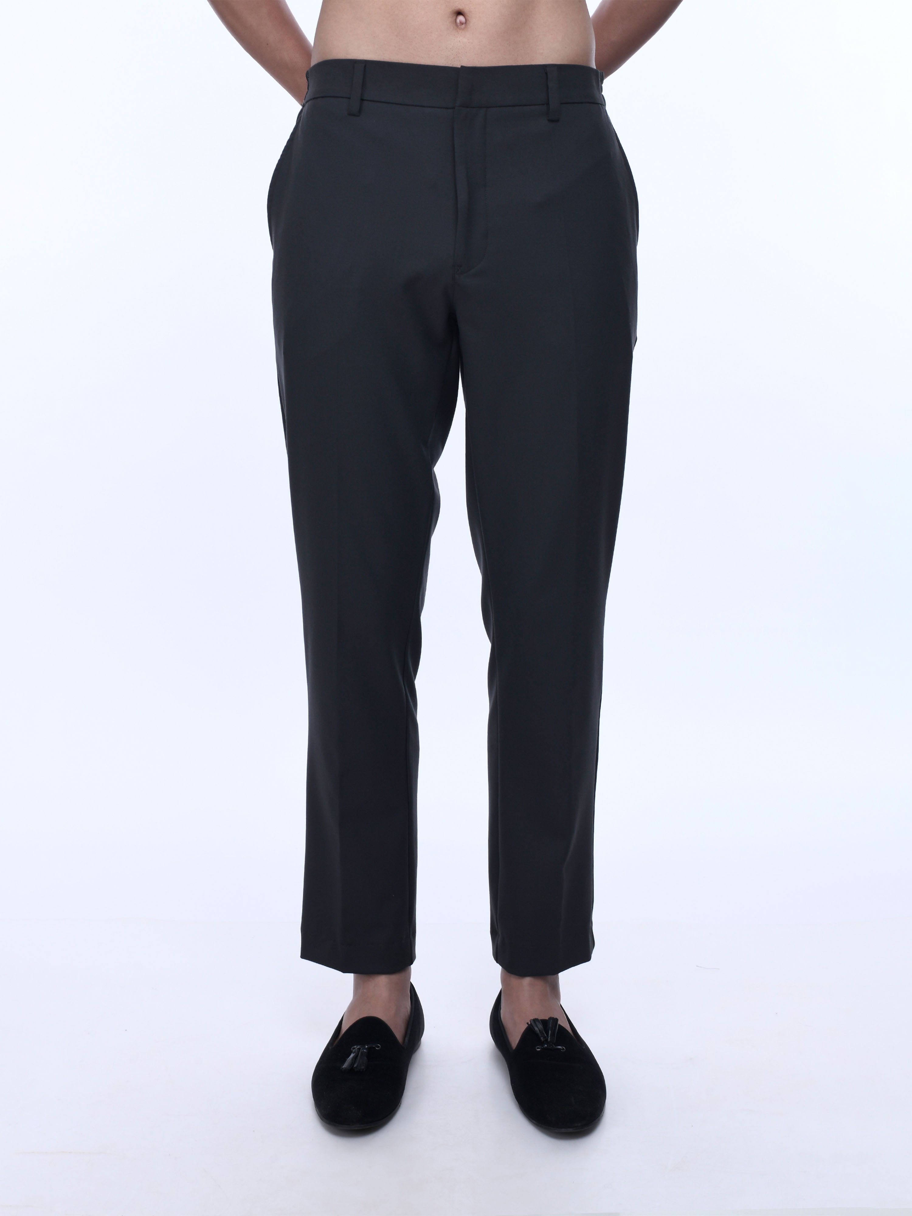 Soft Miracle Dark Grey Tailored Trousers