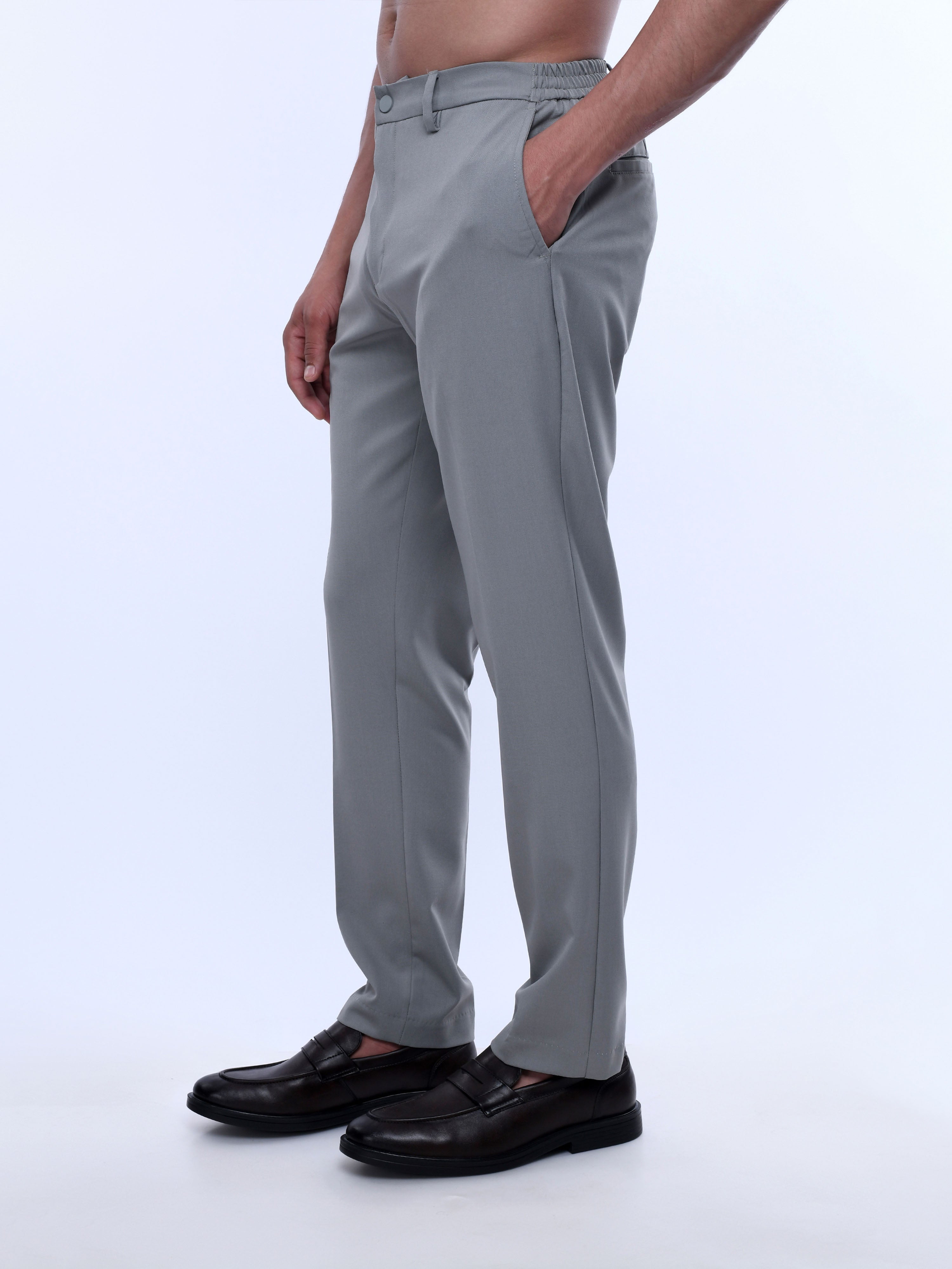 Grey Tailored Trousers