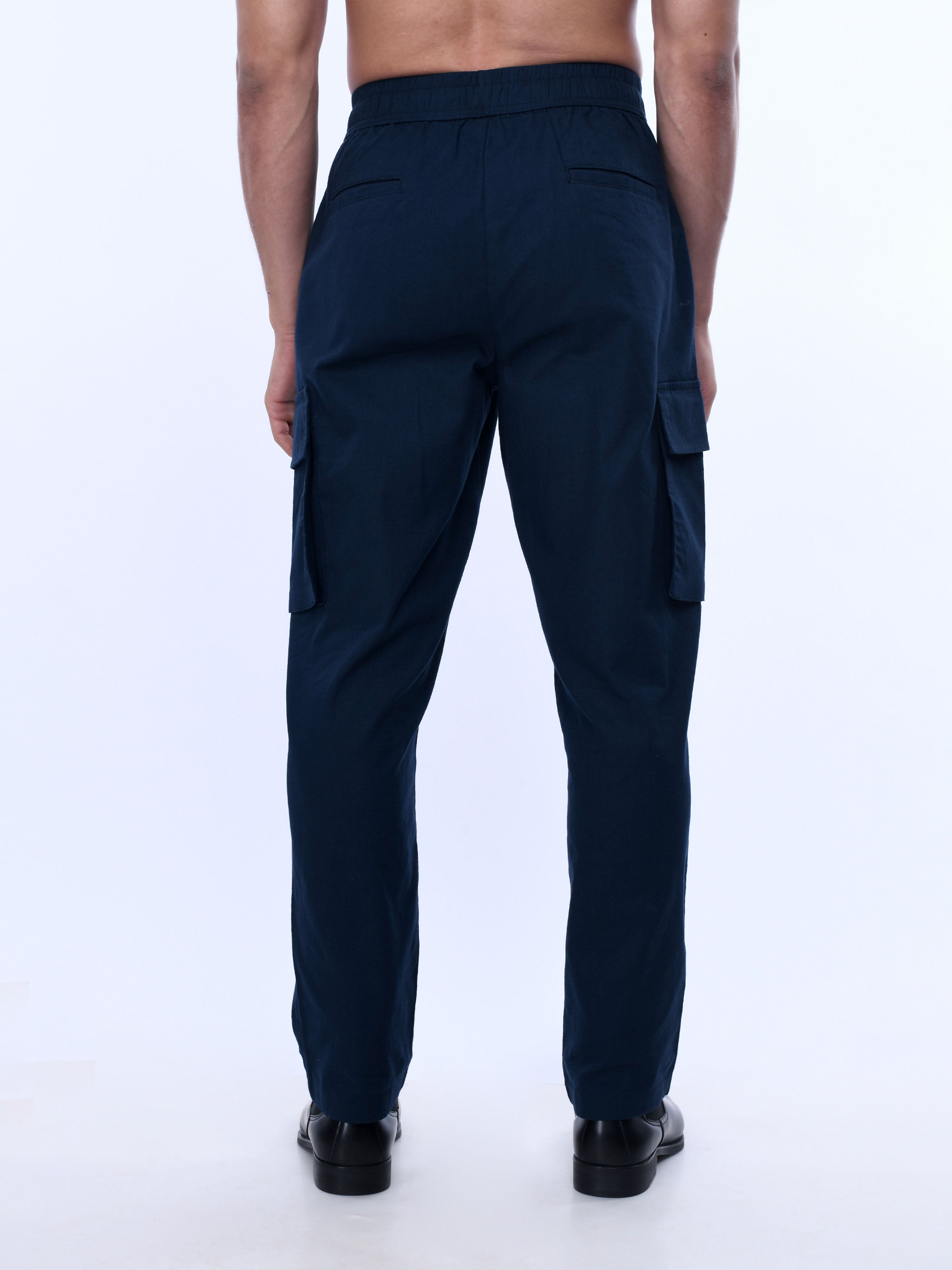 Blue Cargo Joggers