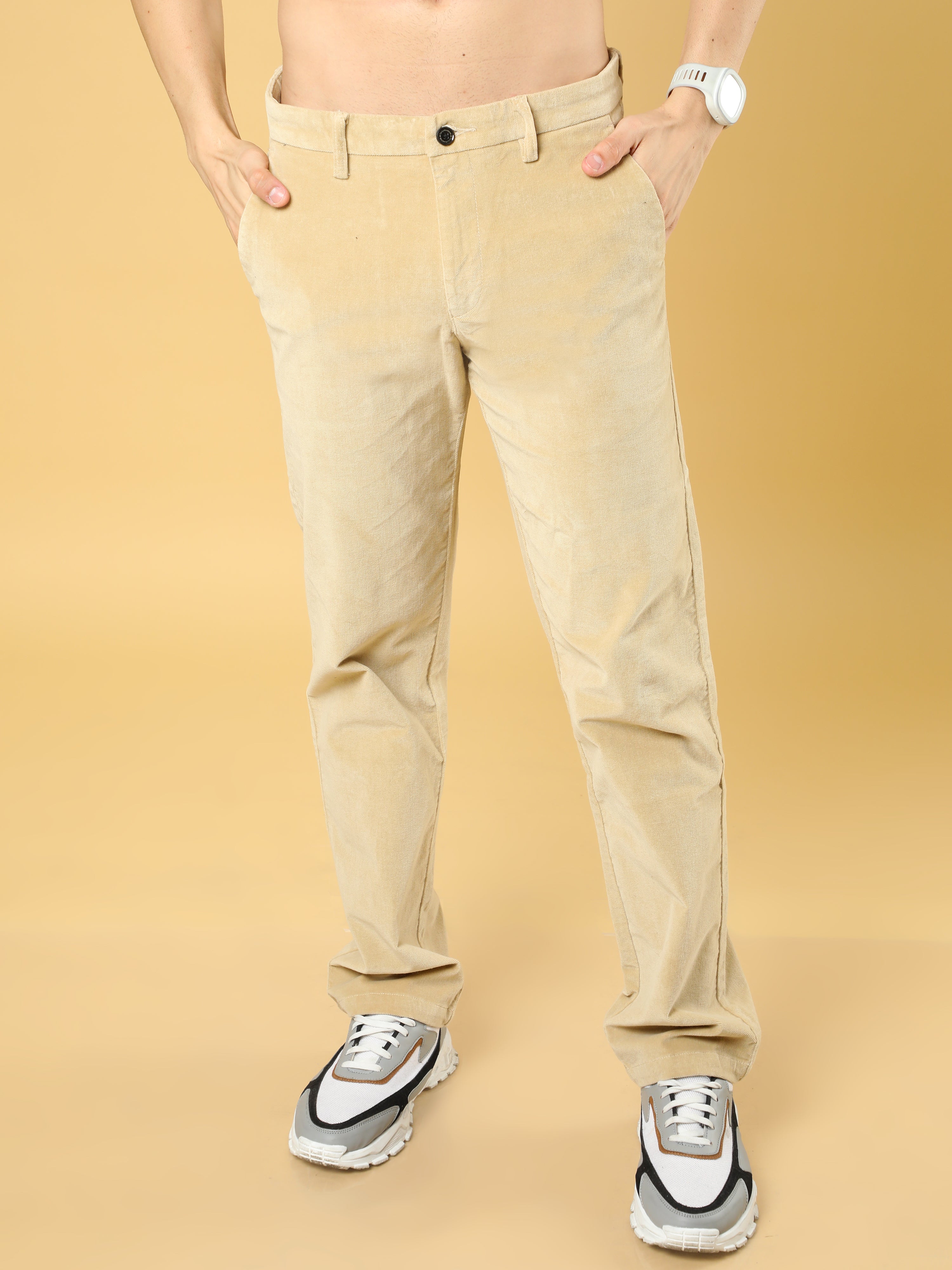 Men Corduroy Pants Casual Business Retro 60s 70s Slim Fit Straight Leg  Trousers | eBay