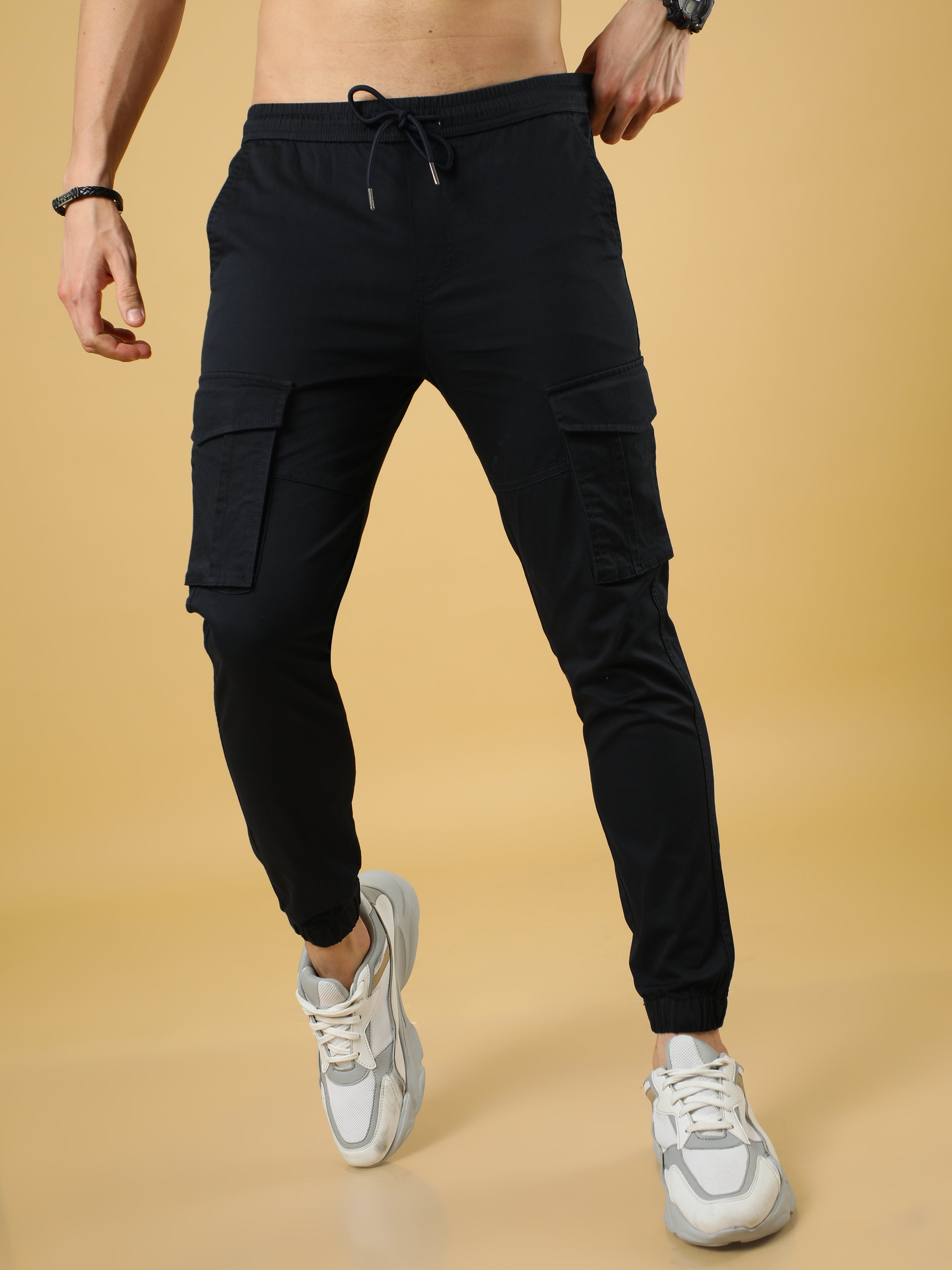 Authentic Navy Cargo Cotton Joggers