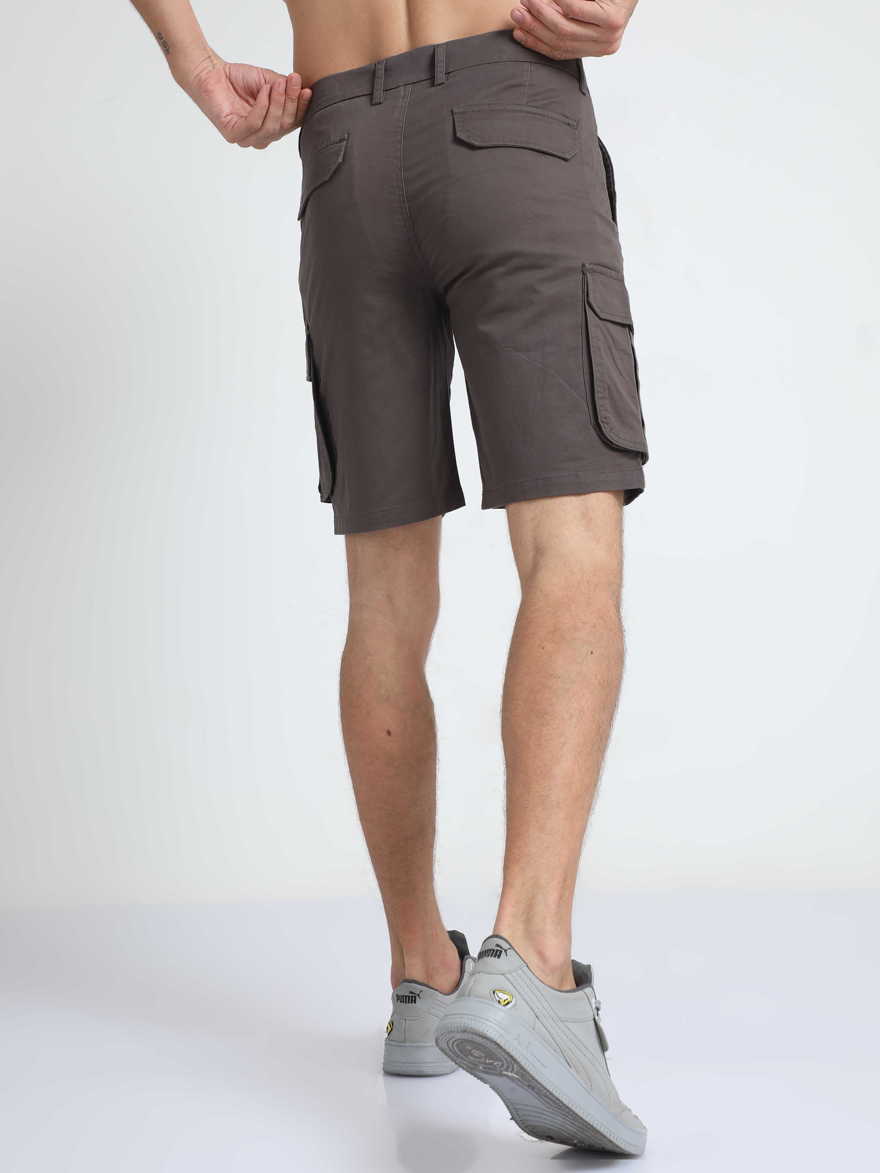 Dark grey store cargo shorts