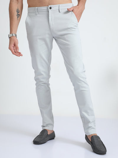Tapered microtextured chino trousers  Massimo Dutti