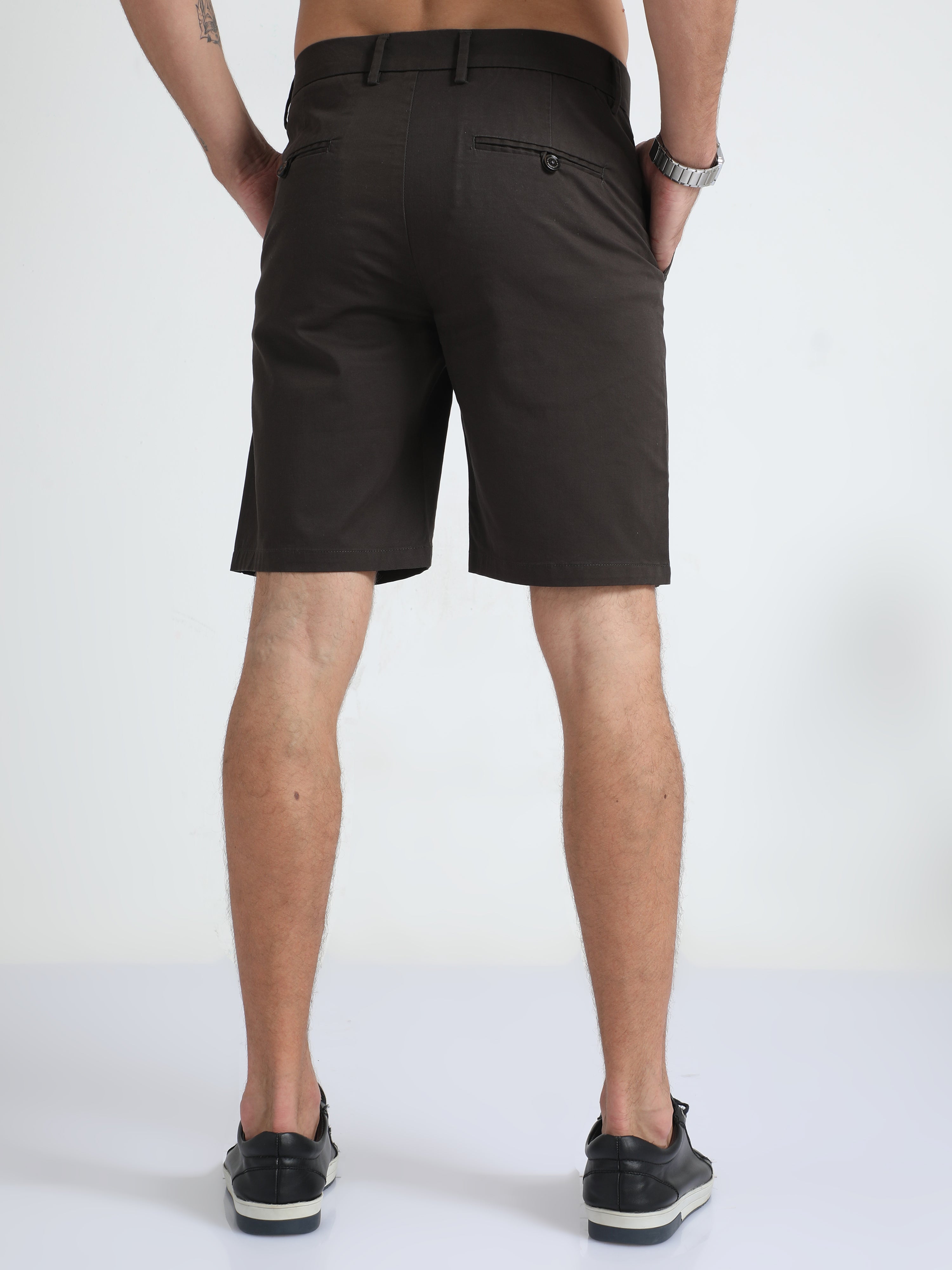 Modern Twill Dark Olive Shorts