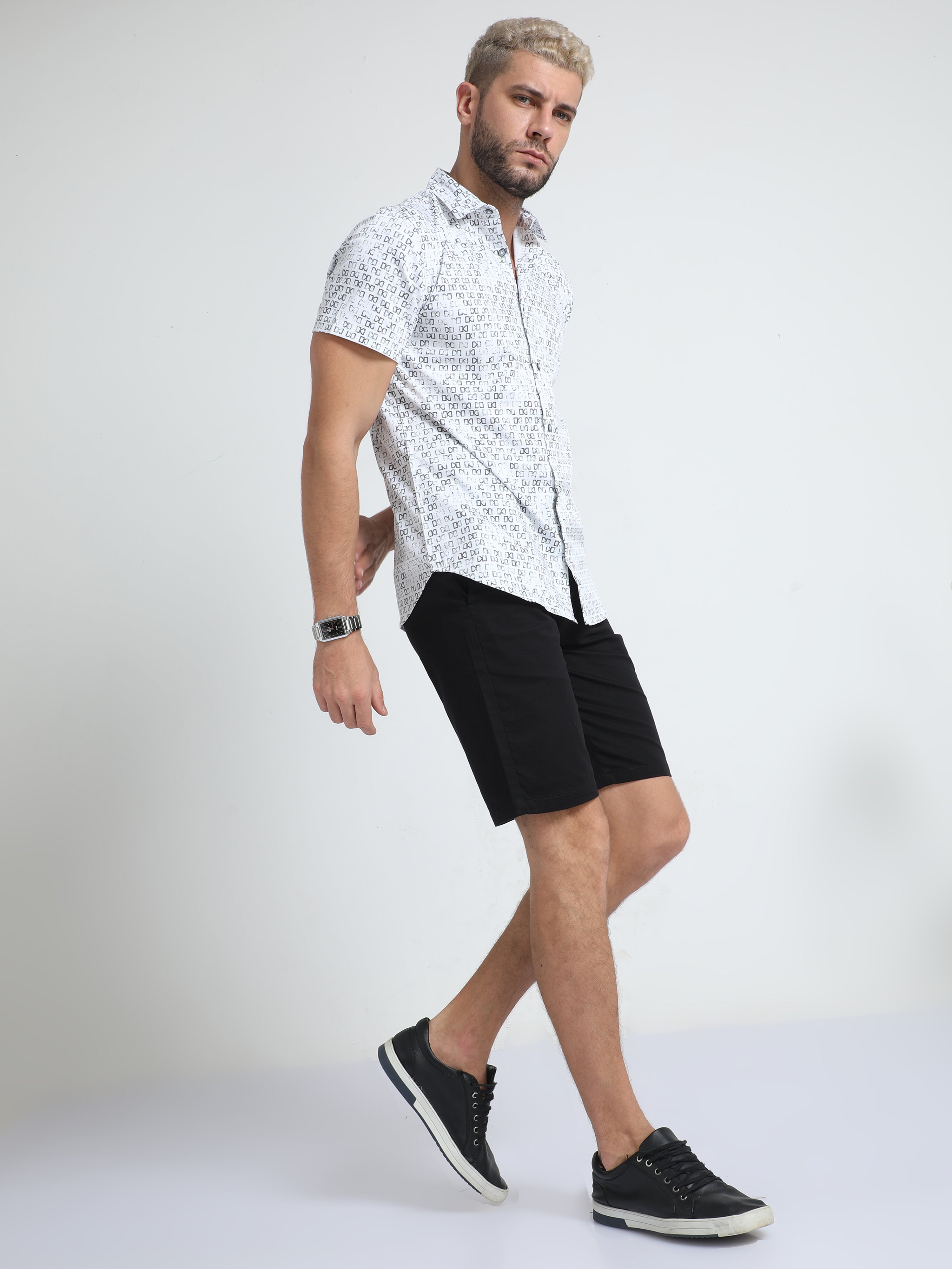 Modern Twill Black Shorts