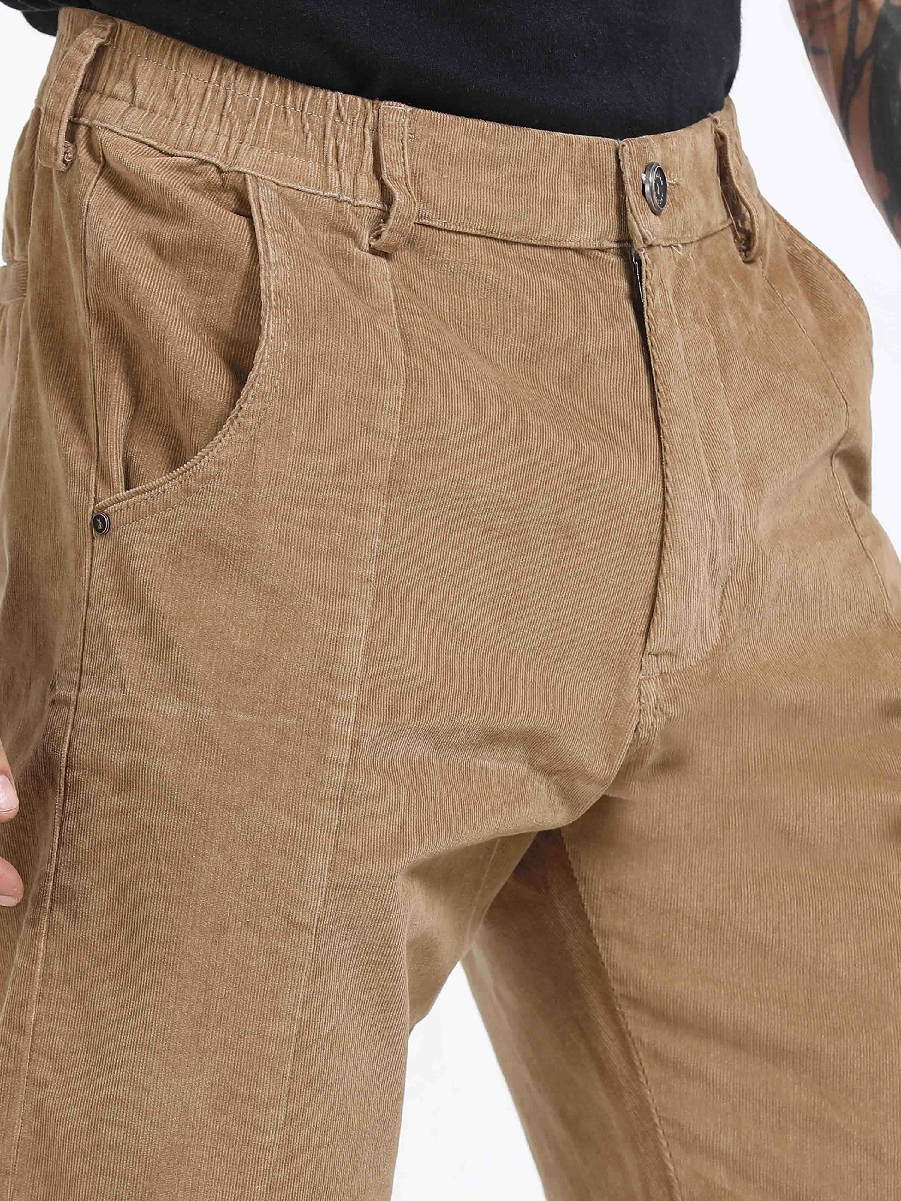 Corduroy Pant In Khaki for Men