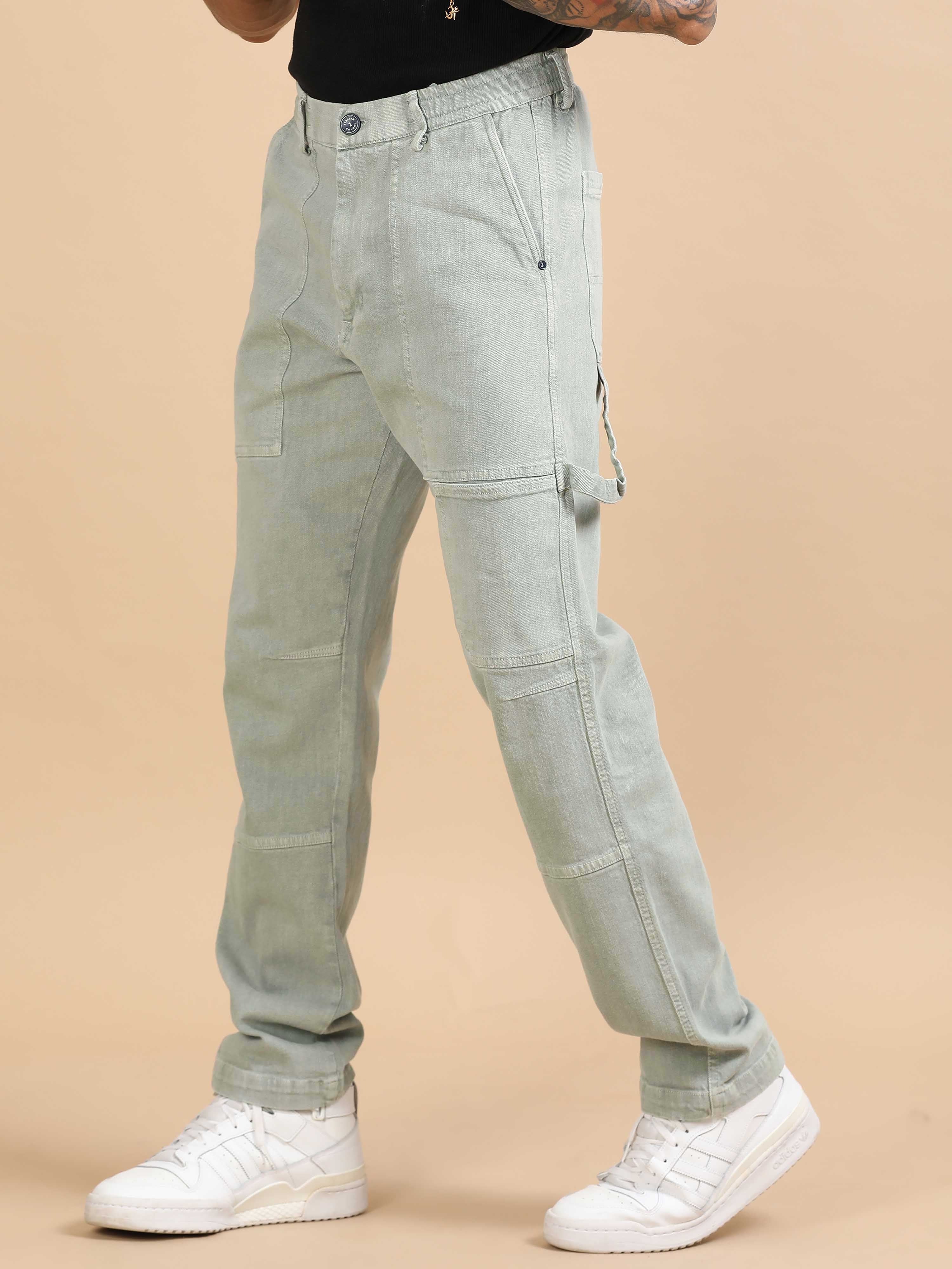 Mens Carpenter Denim In Pista Green