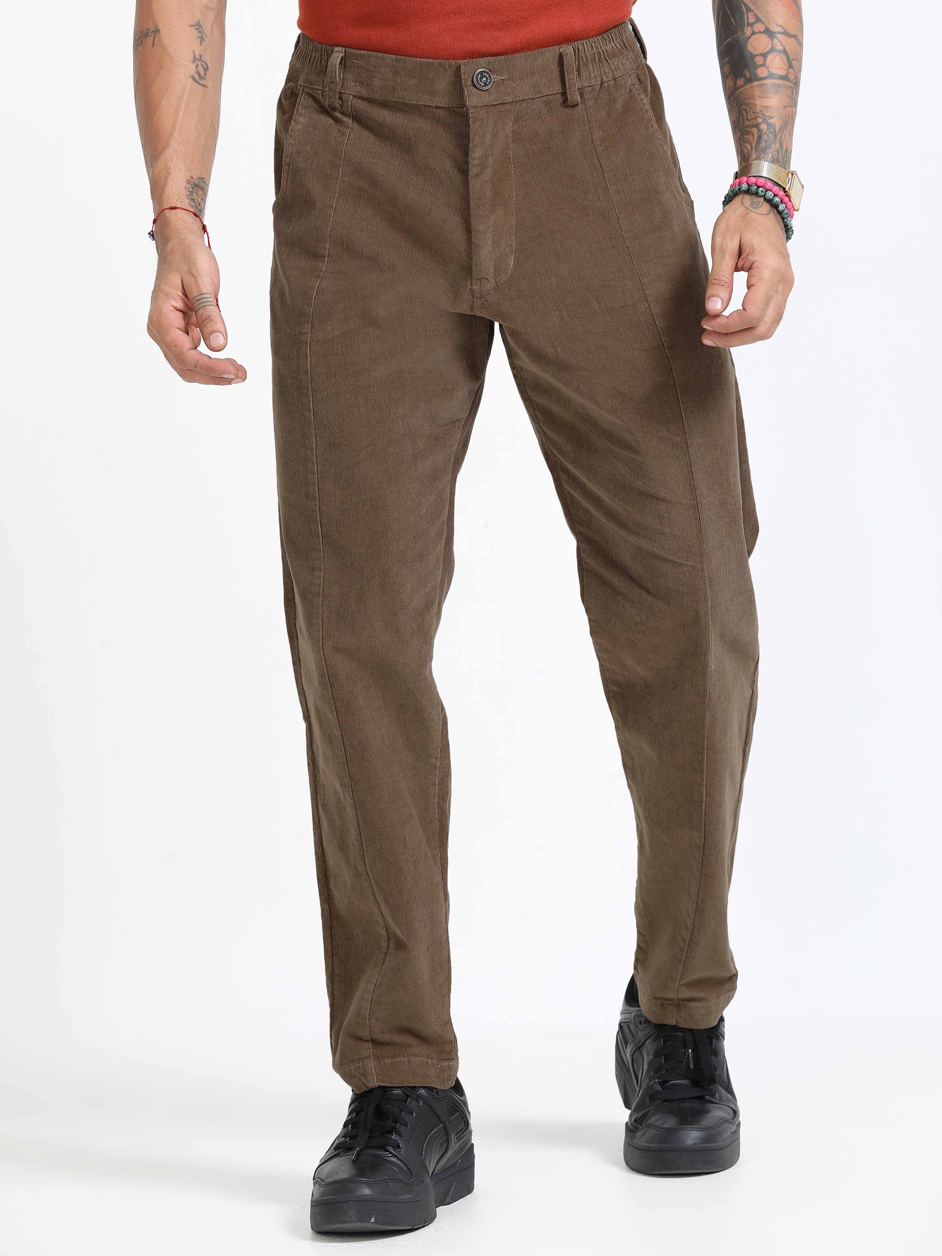 Corduroy Pant In Brown For Men