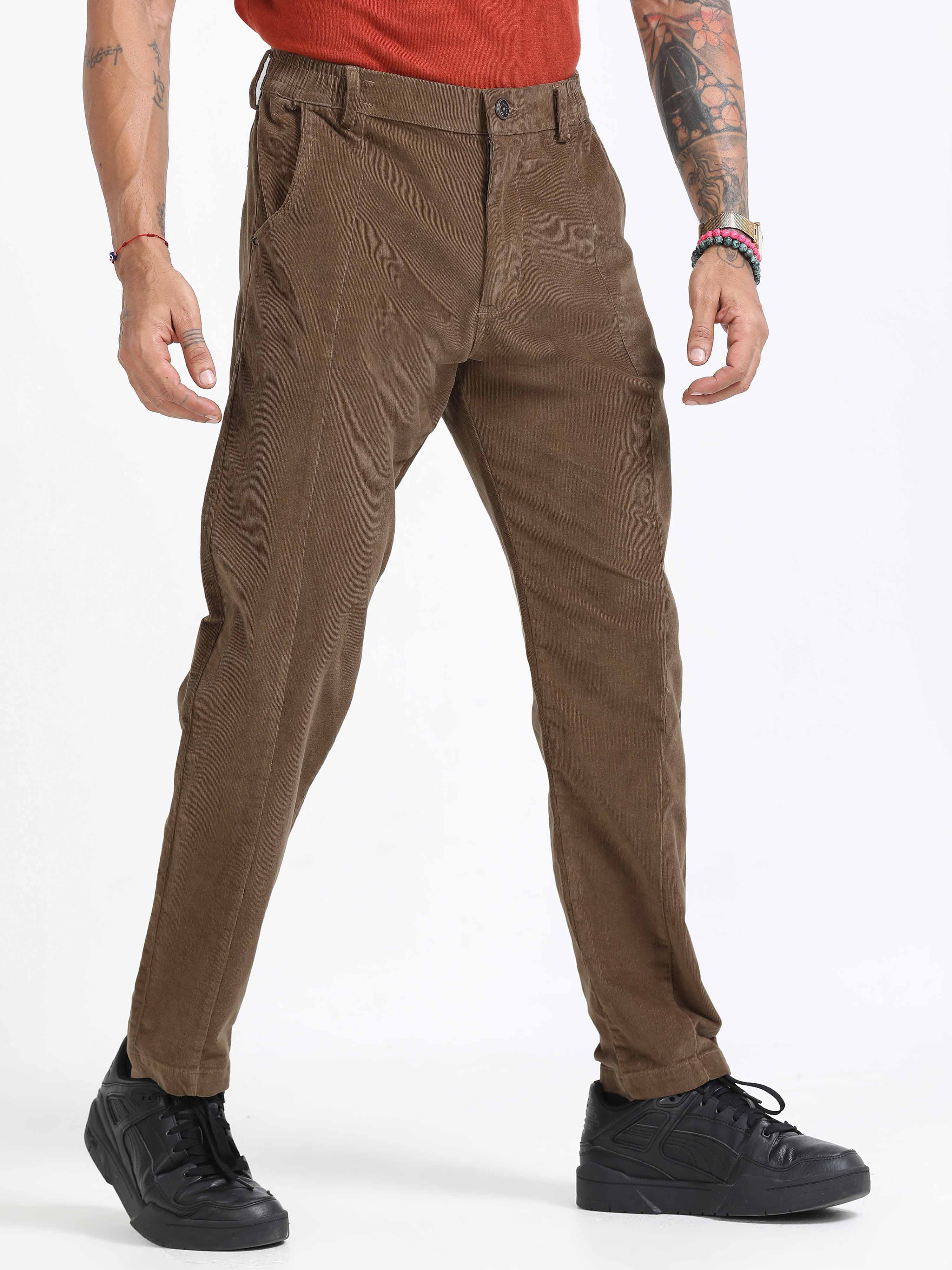 Corduroy Pant In Brown For Men