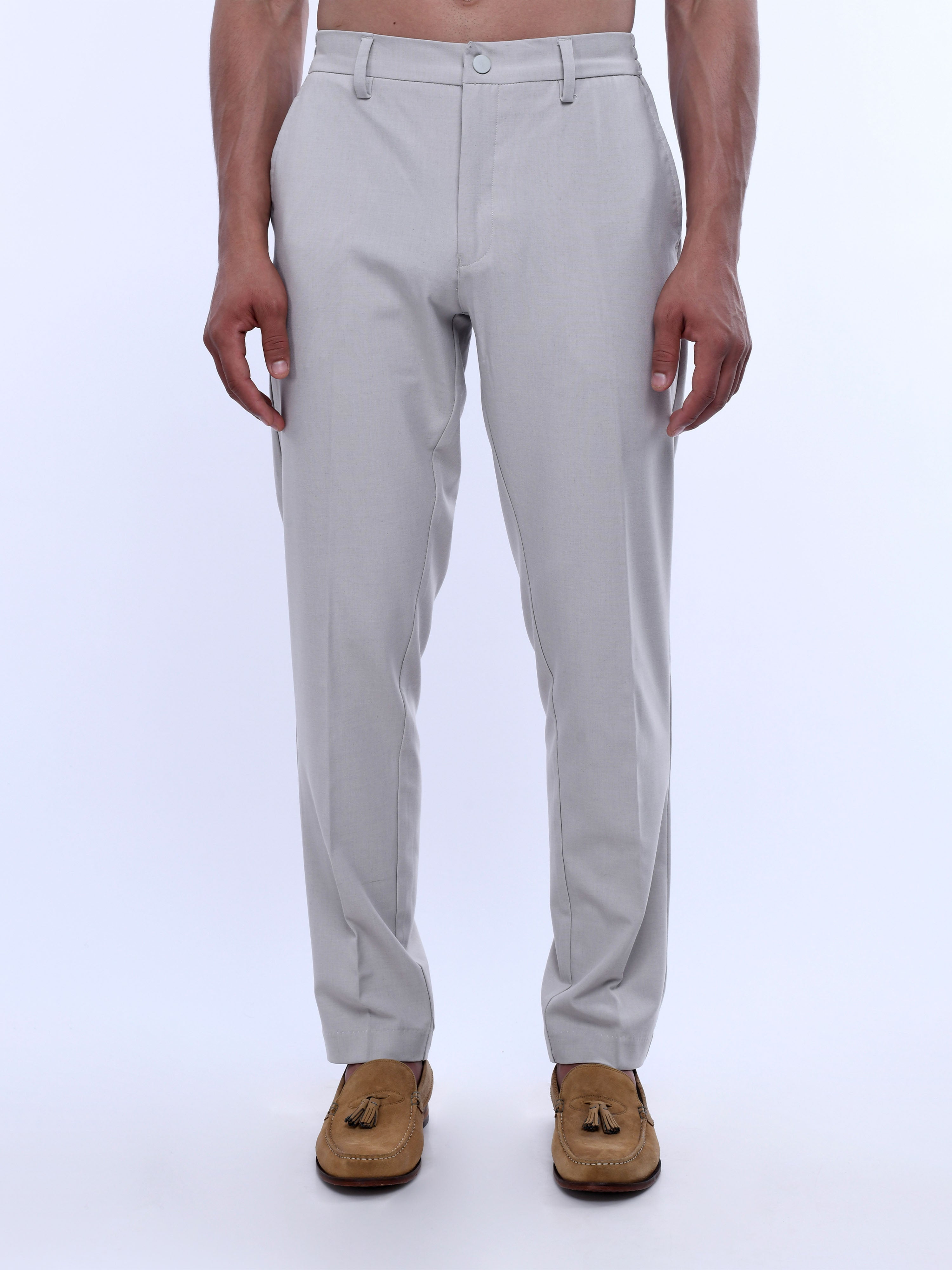 Cream Mens Formal Trousers