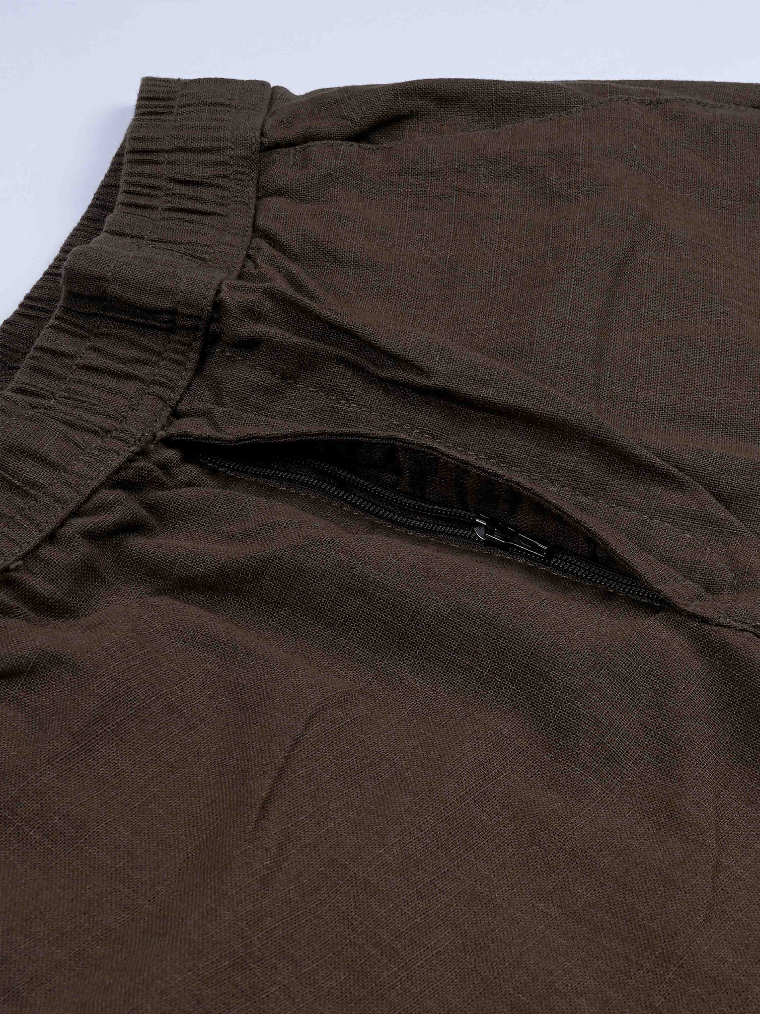 Relaxed Brown Pants for Men