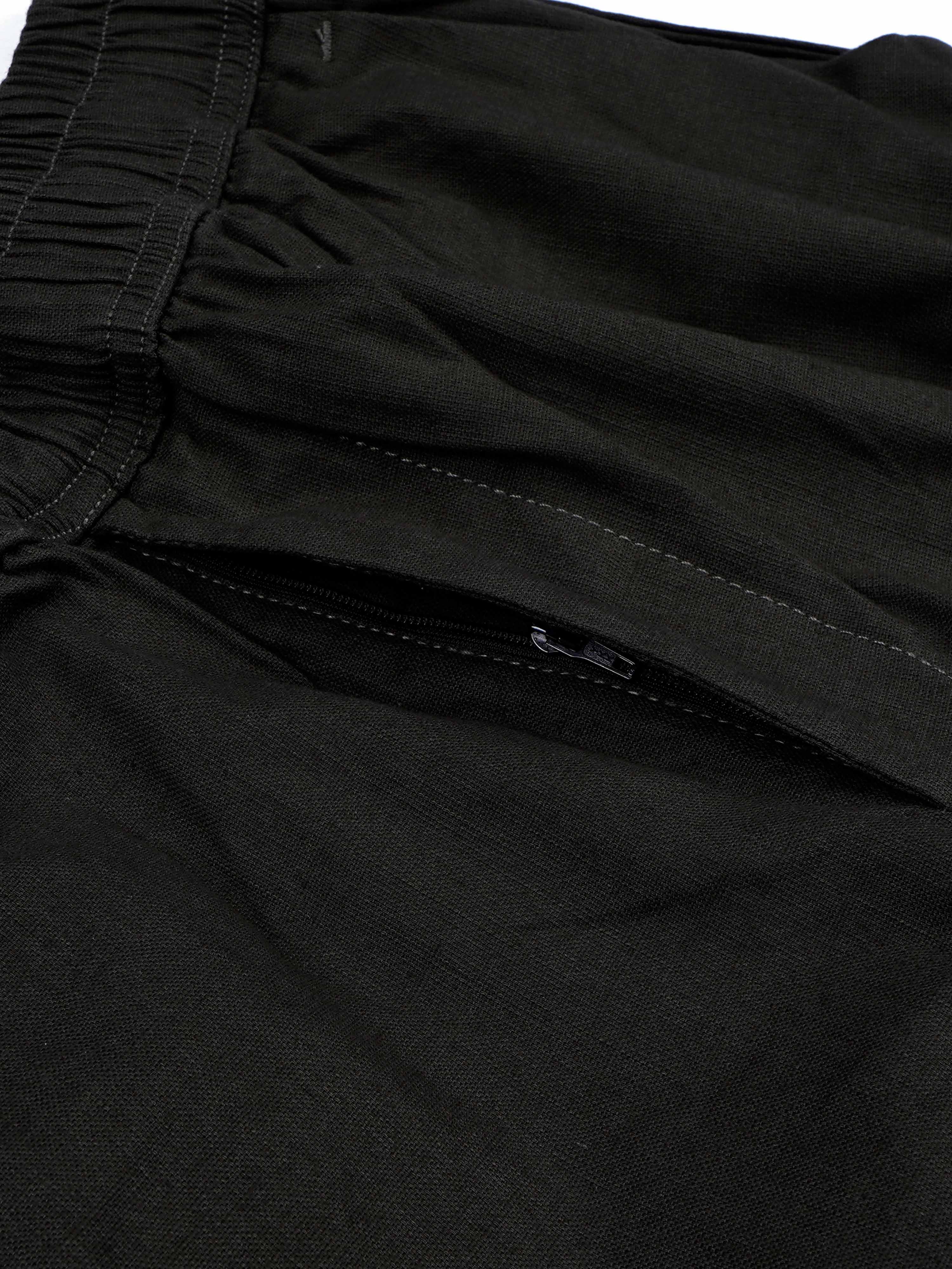 Green Joggers Men Cargo Pants