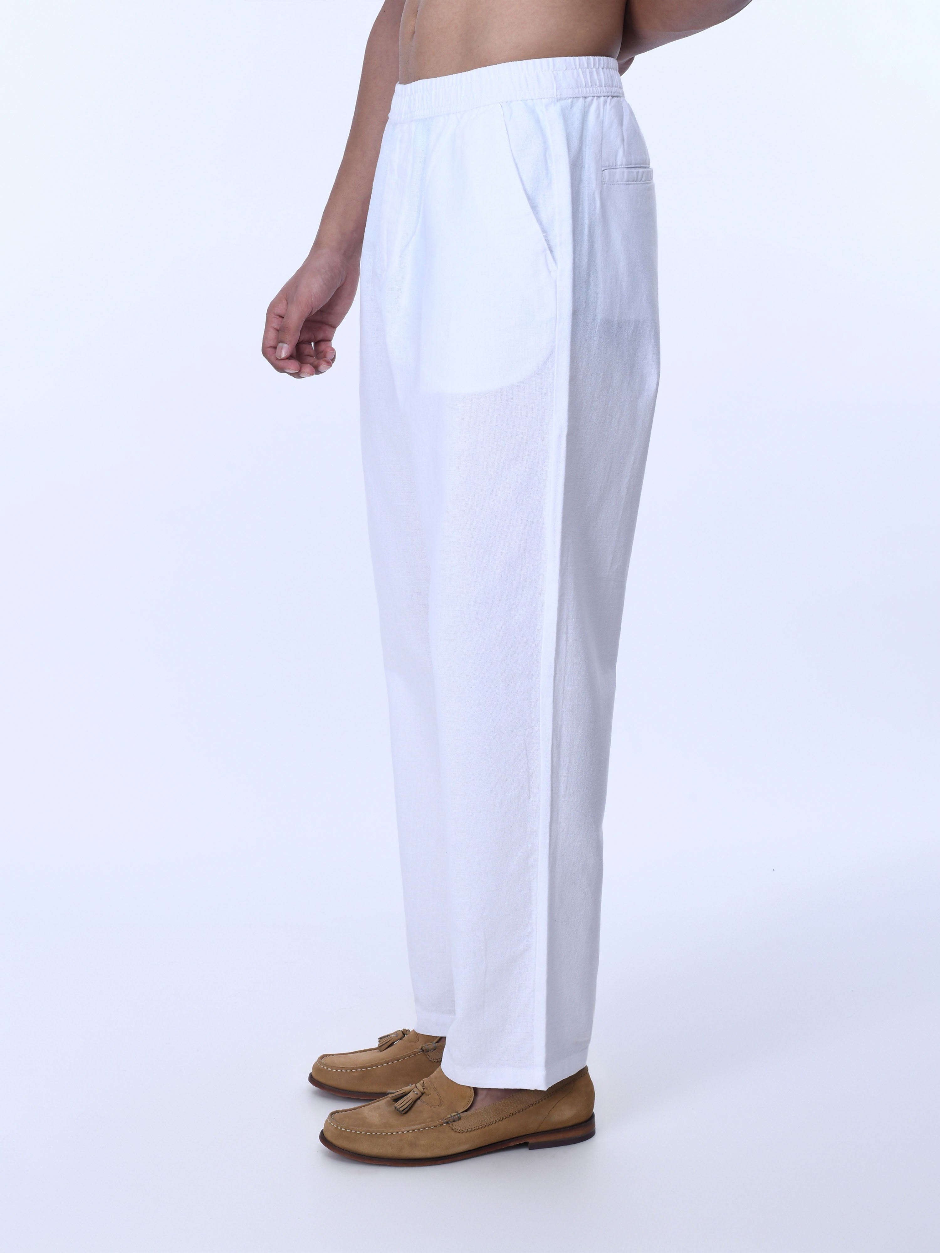 White Jogger Pants for Men