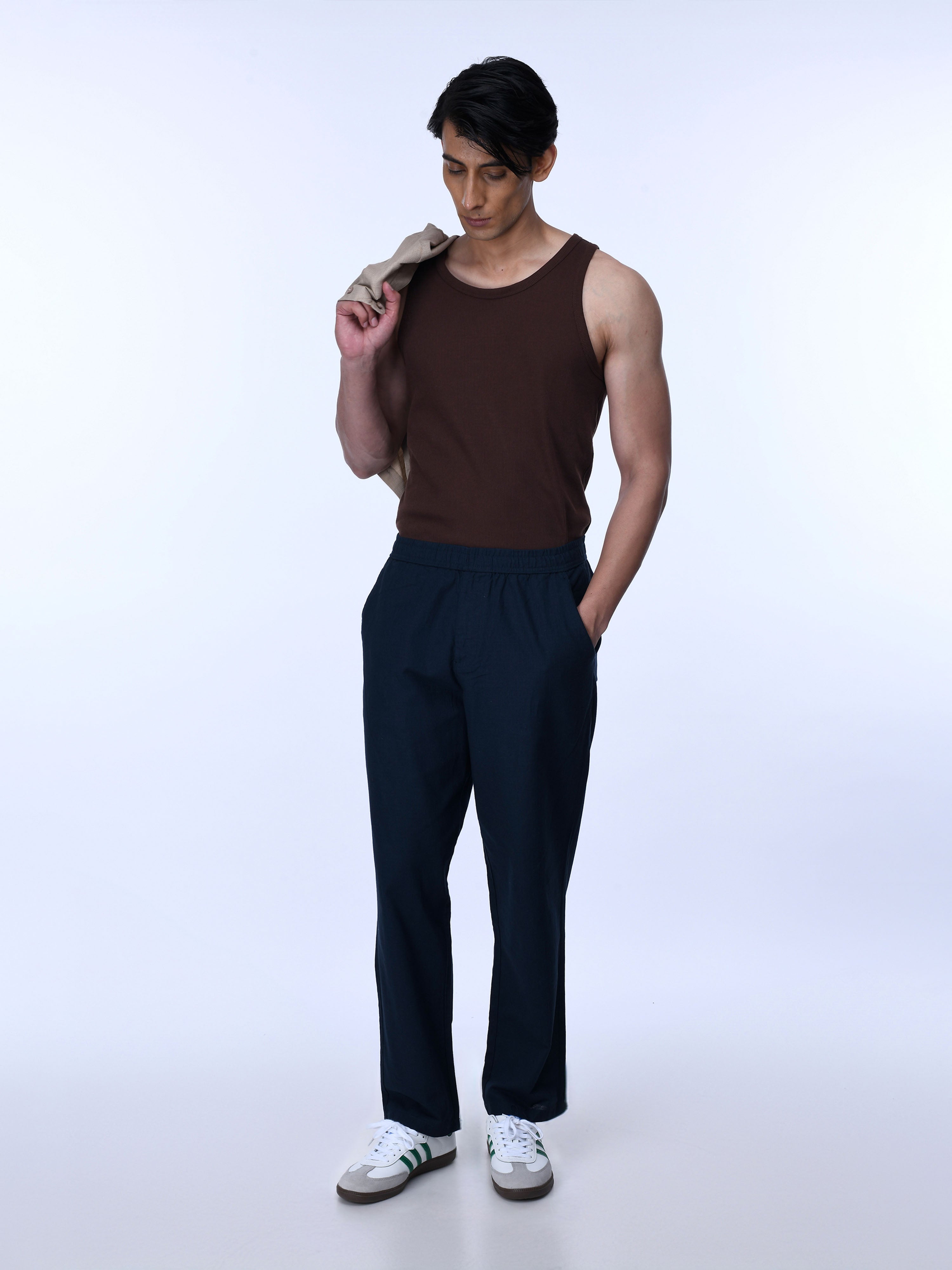 blue Mens Relaxed Jogger Sweatpants