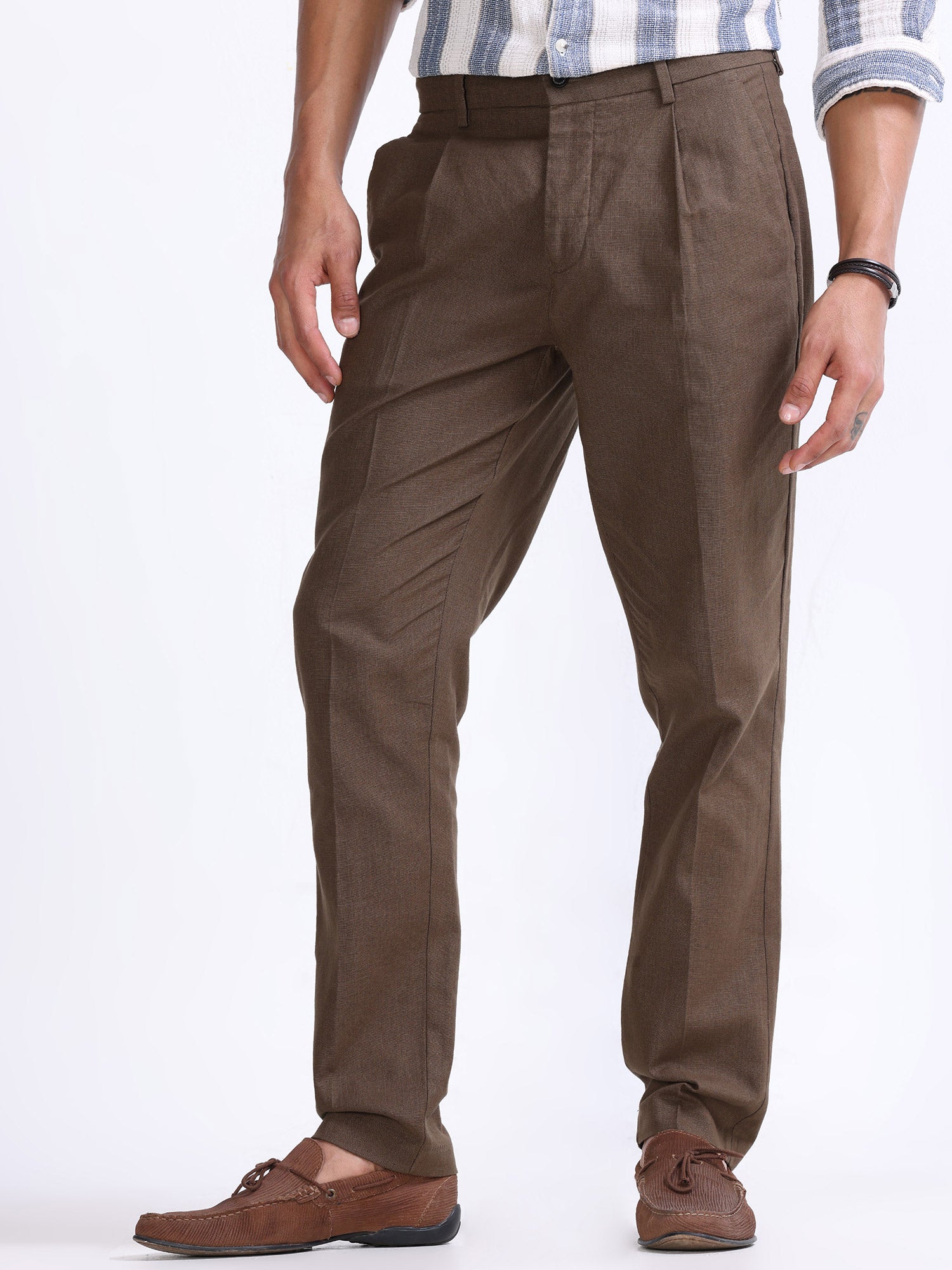 Buy Men Custom Made Light Brown Cotton Gurkha Pants Double Pleated Both  Side Adjuster Office Formal Trousers Business Casual Cocktail Party Wear  Online in India - Etsy