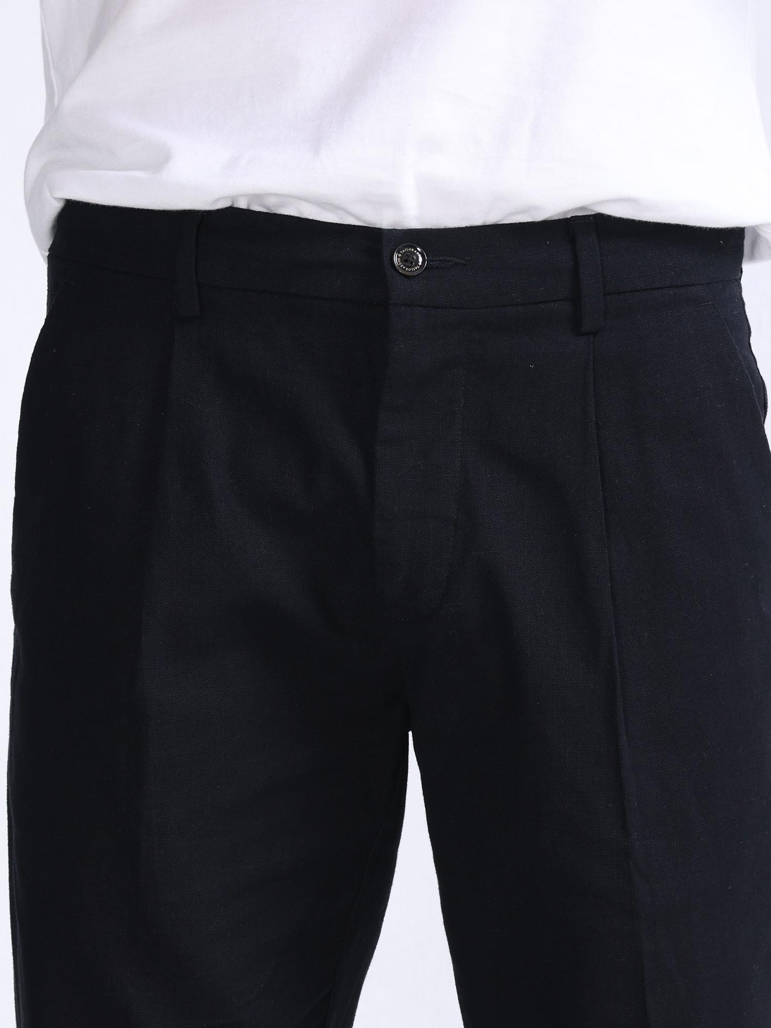 Lardini Atos Pleated Linen Trousers Beige at CareOfCarl.com