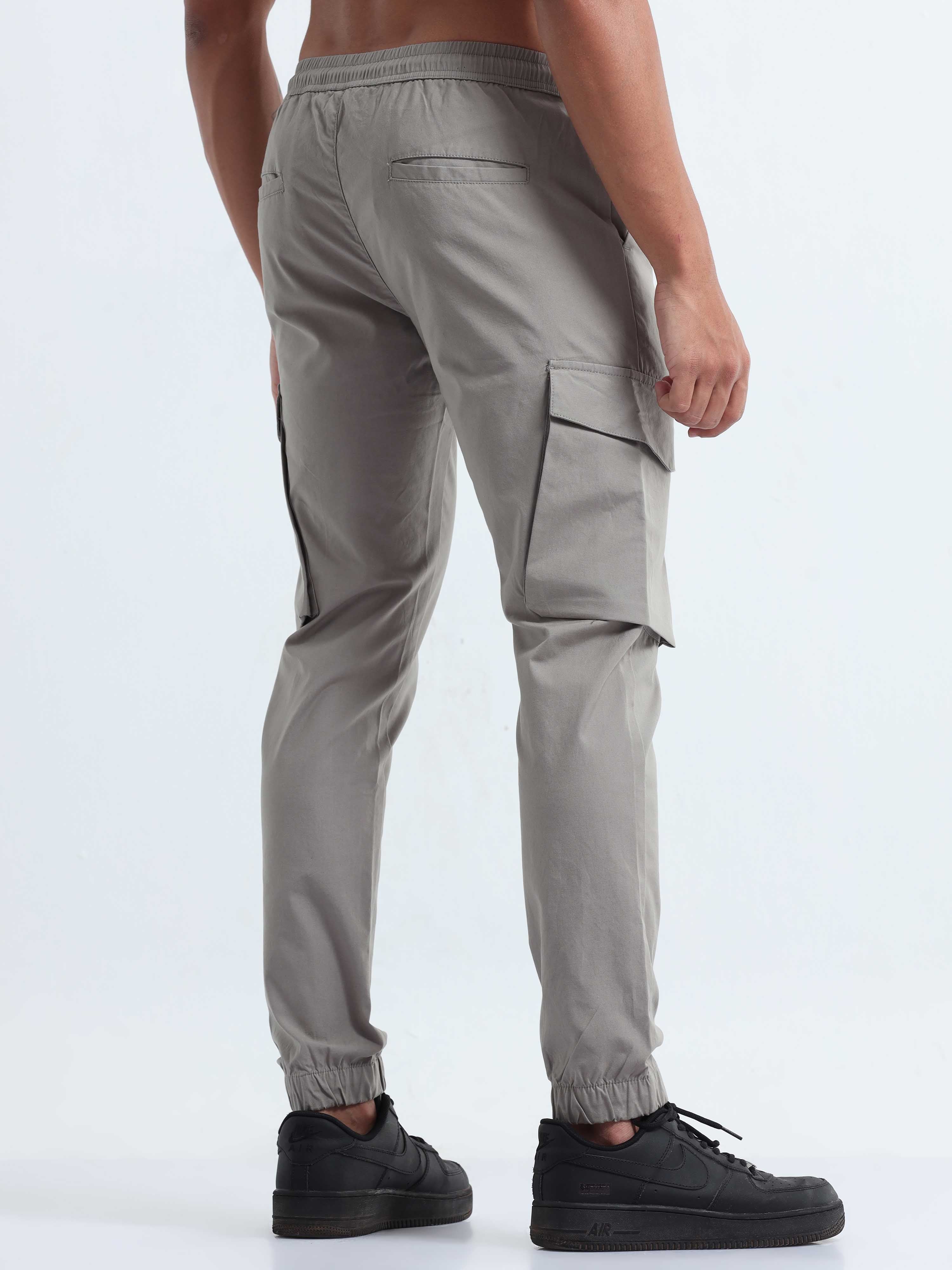 Cuffed cargo joggers mens hot sale