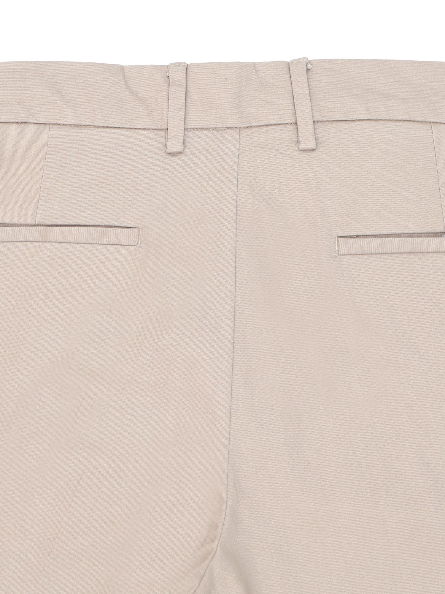 Women Beige Color 100% Cotton Solid Trousers & Pant