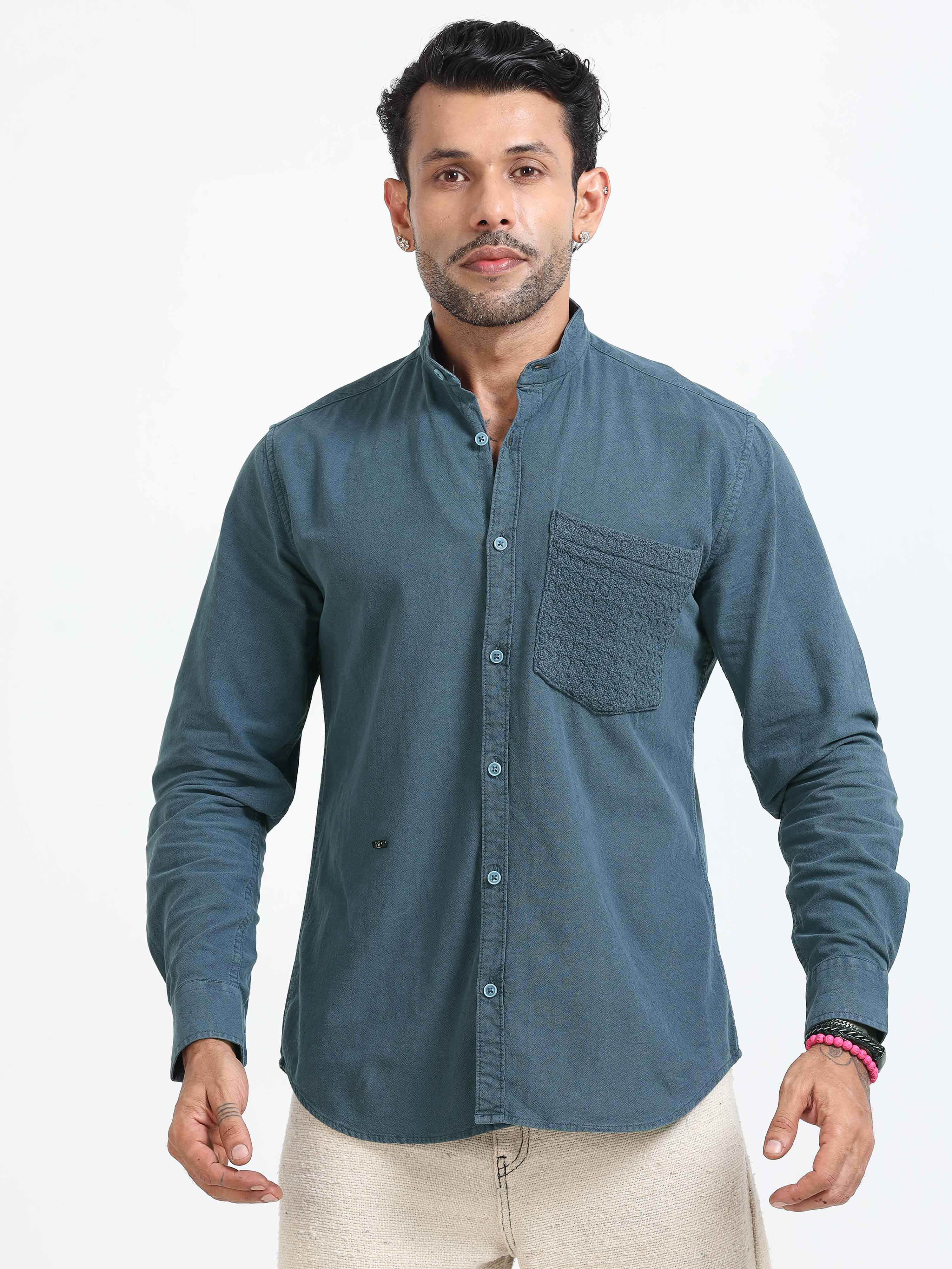 Elevated Essentials Comfort Shirt In Blue