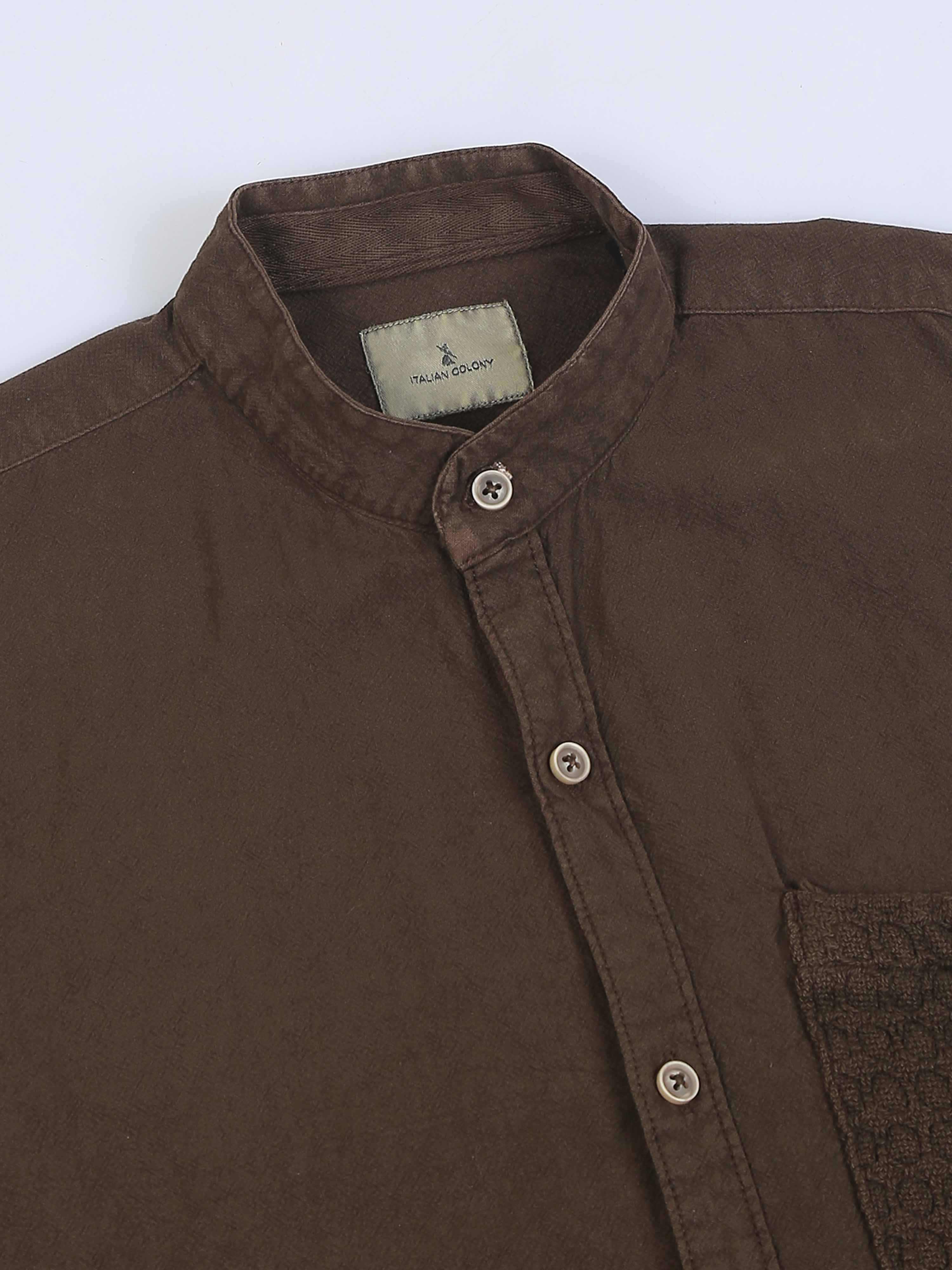 Elevated Essentials Comfort Shirt In Coffee