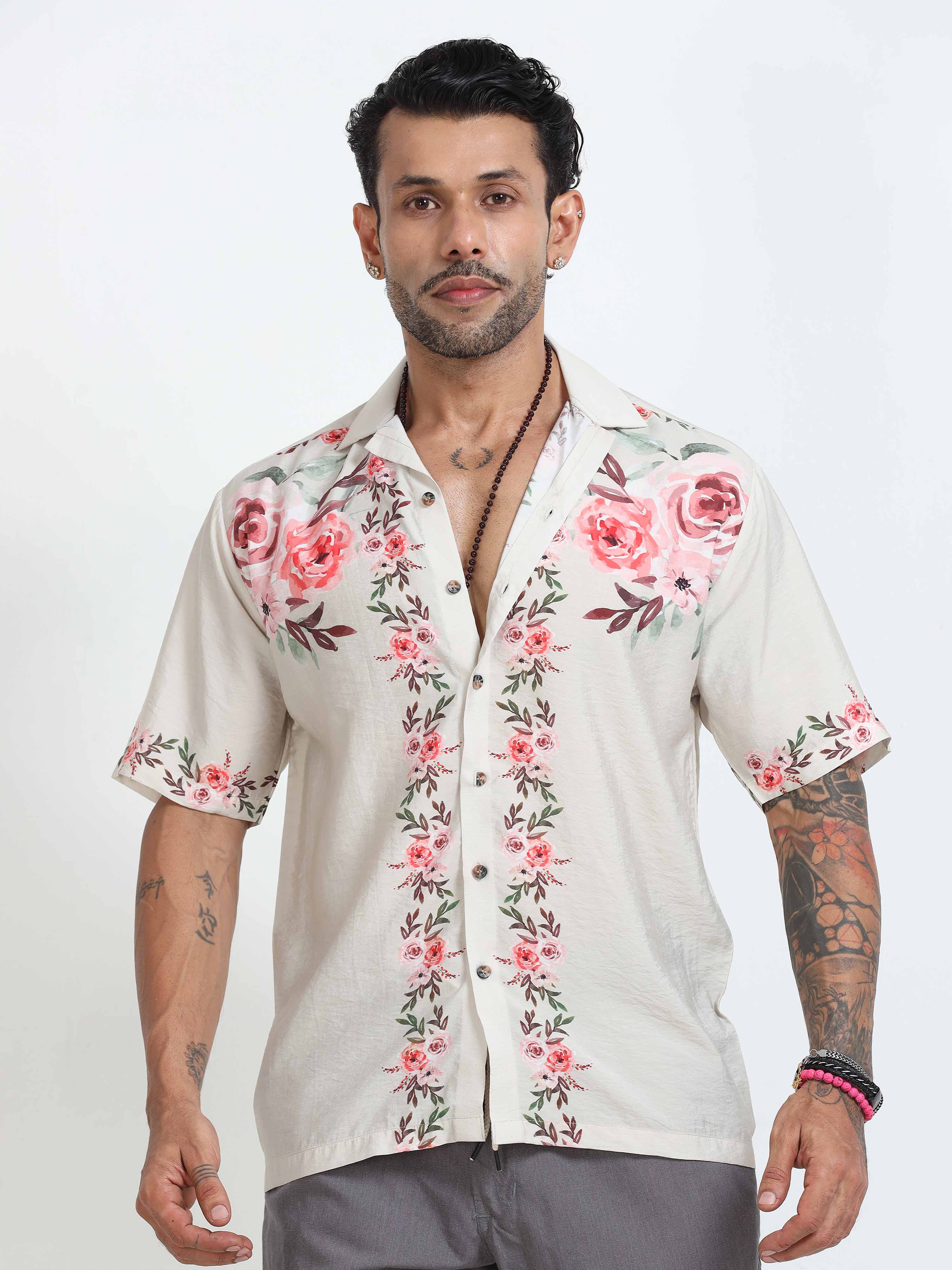 Moon Mist Floral Printed Shirt