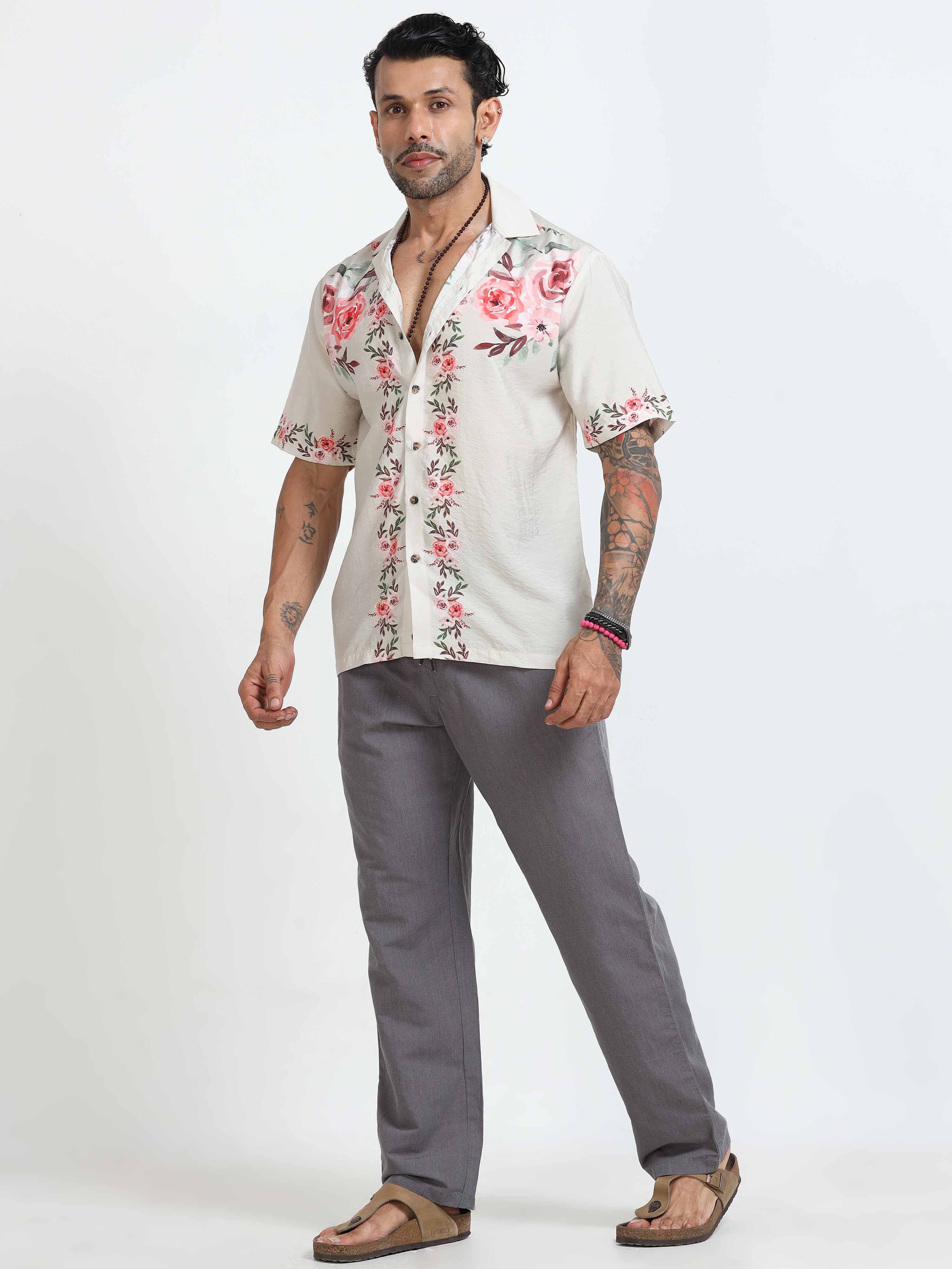 Moon Mist Floral Printed Shirt