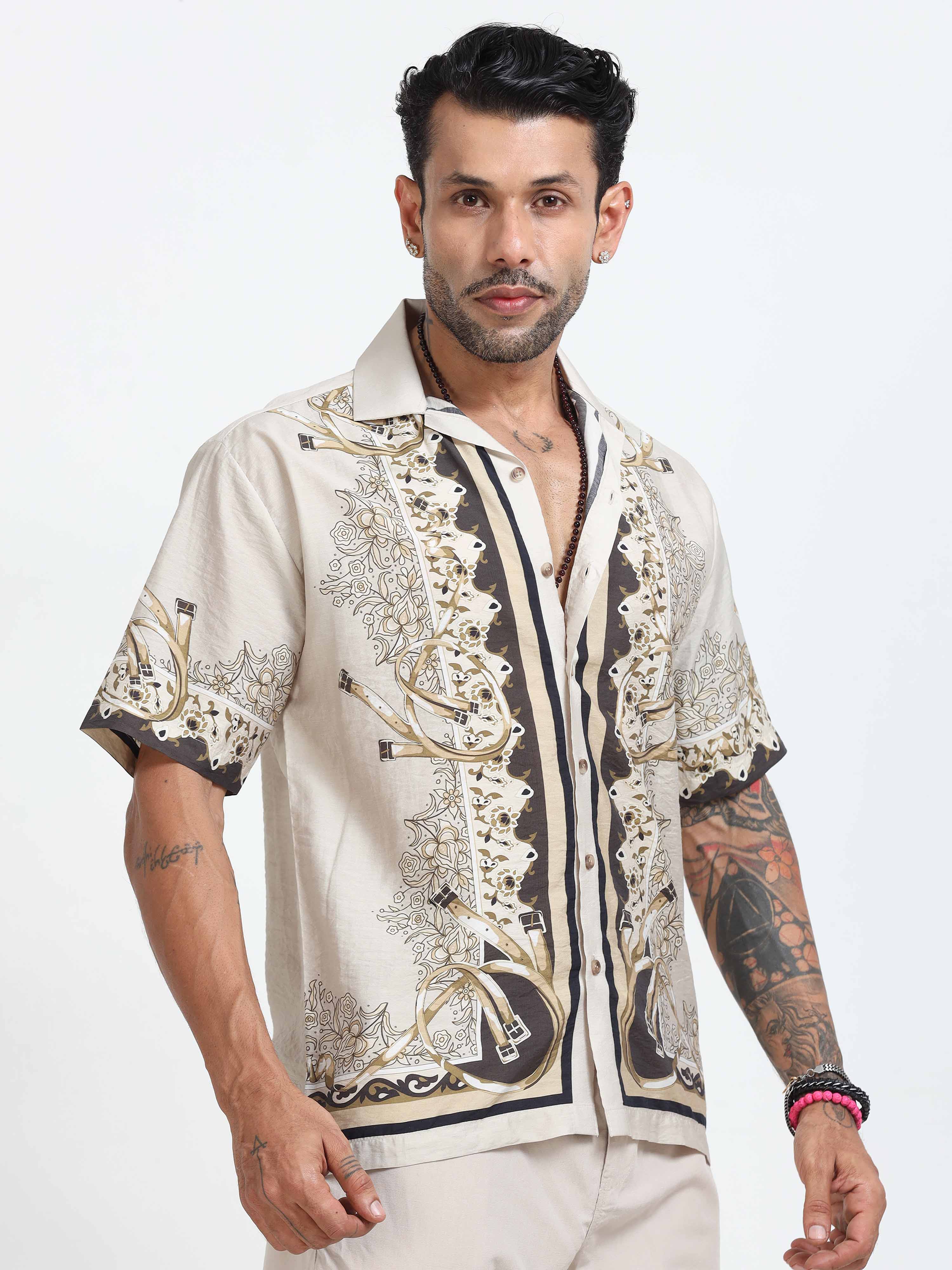 Silver Chalice Printed Shirt