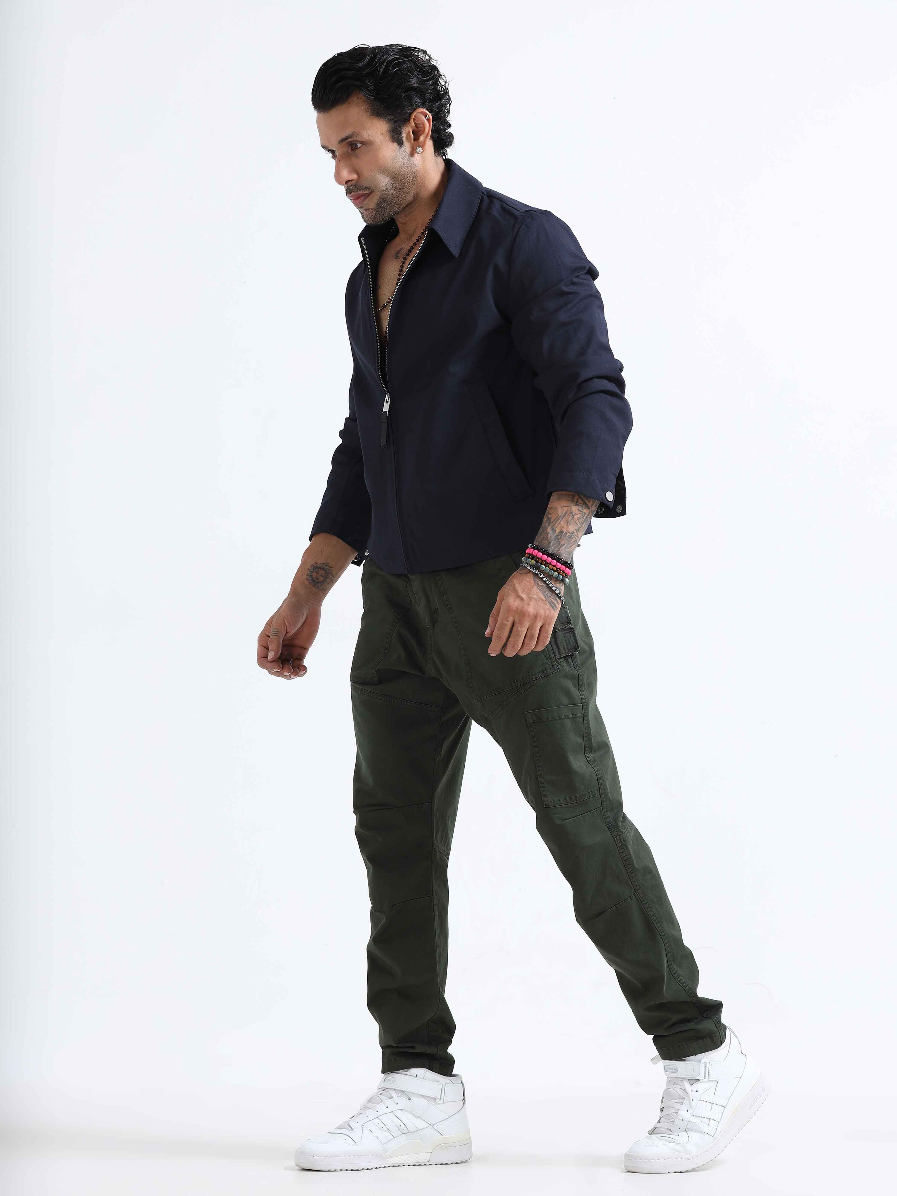 Mens Utility Pant In Olive Green